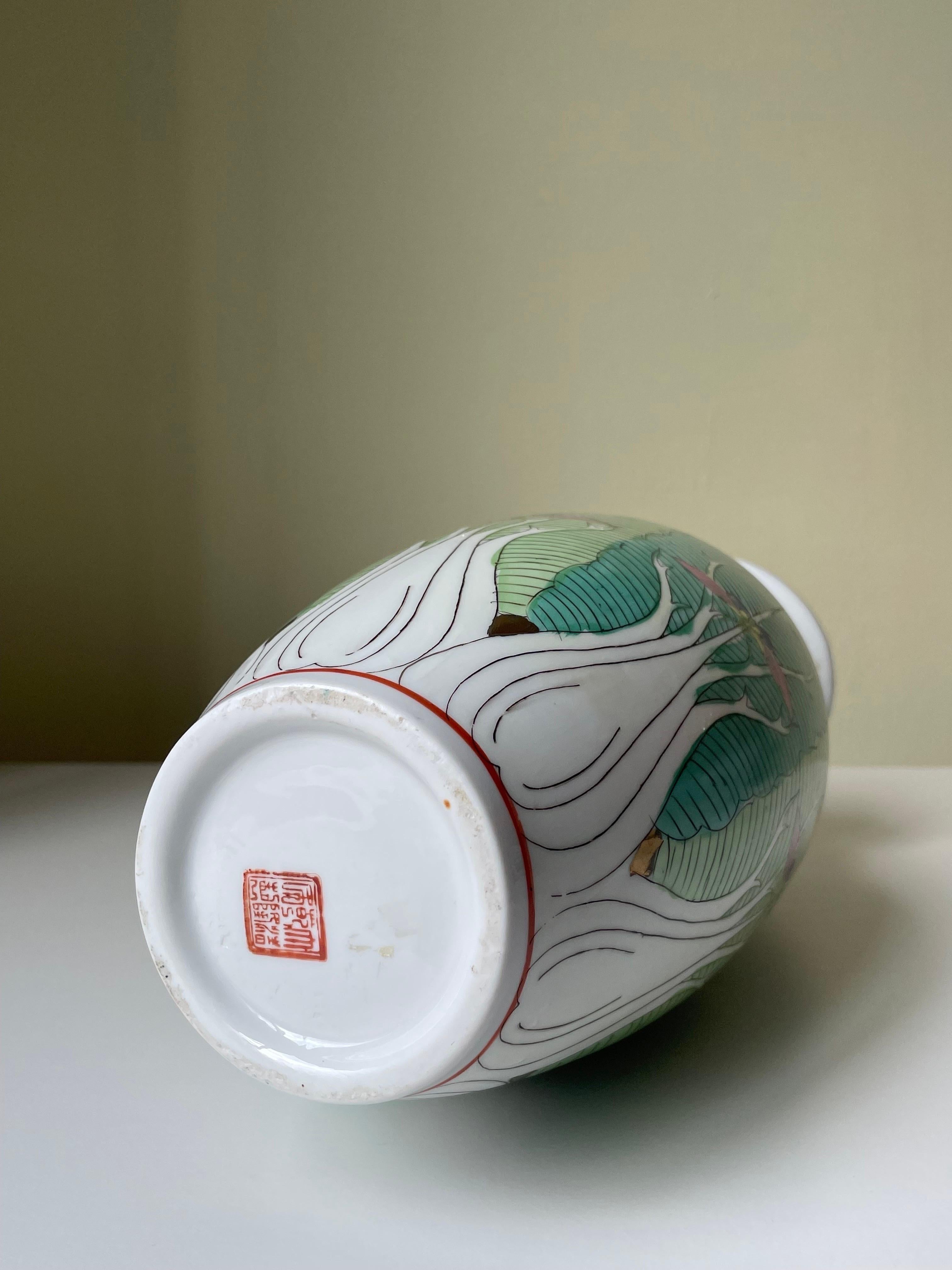 Antike hohe chinesische organische Deko-Vase, frühes 20. Jahrhundert im Angebot 6