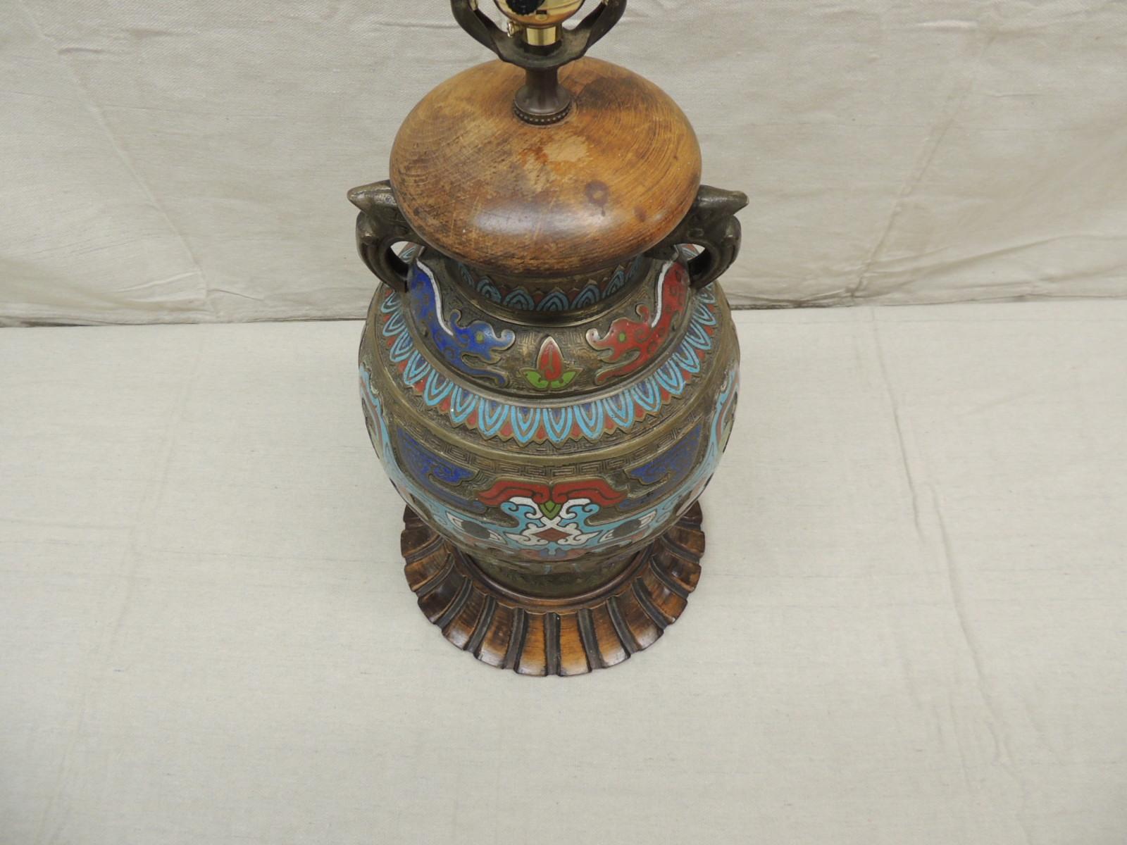 cloisonne lamp value