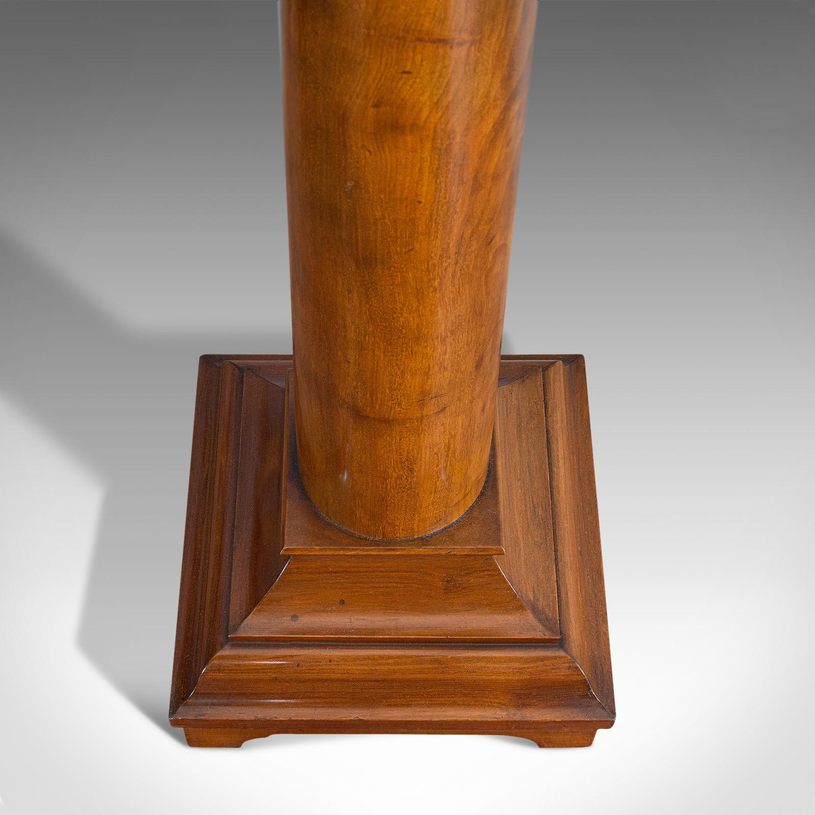 Tall Antique Display Pedestal, English, Mahogany, Torchere, Plant Stand, Regency 6
