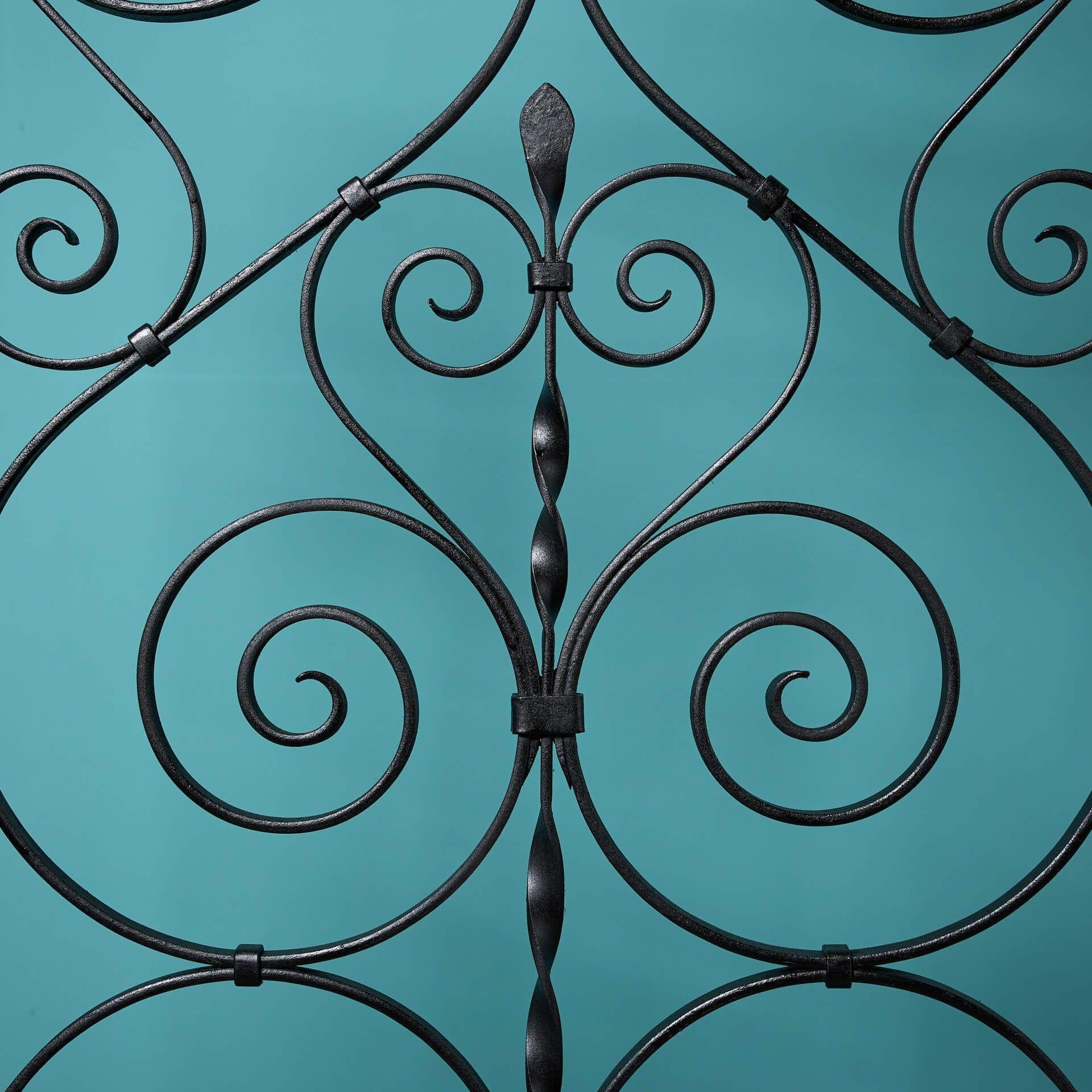 20th Century Tall Antique Edwardian Style Scrollwork Gate For Sale