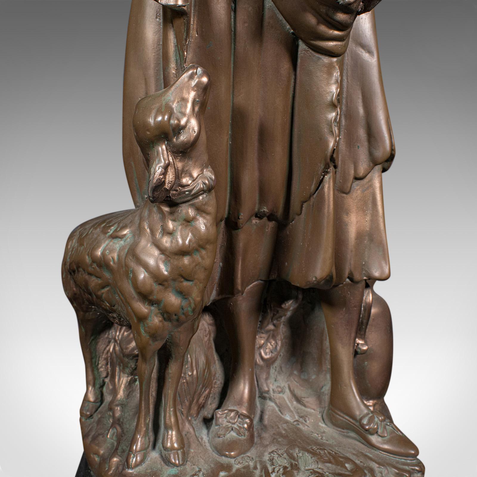Figura Femenina Alta Antigua, Austriaca, Yeso Bronceado, Estatua, Victoriana, C.1900 en venta 5