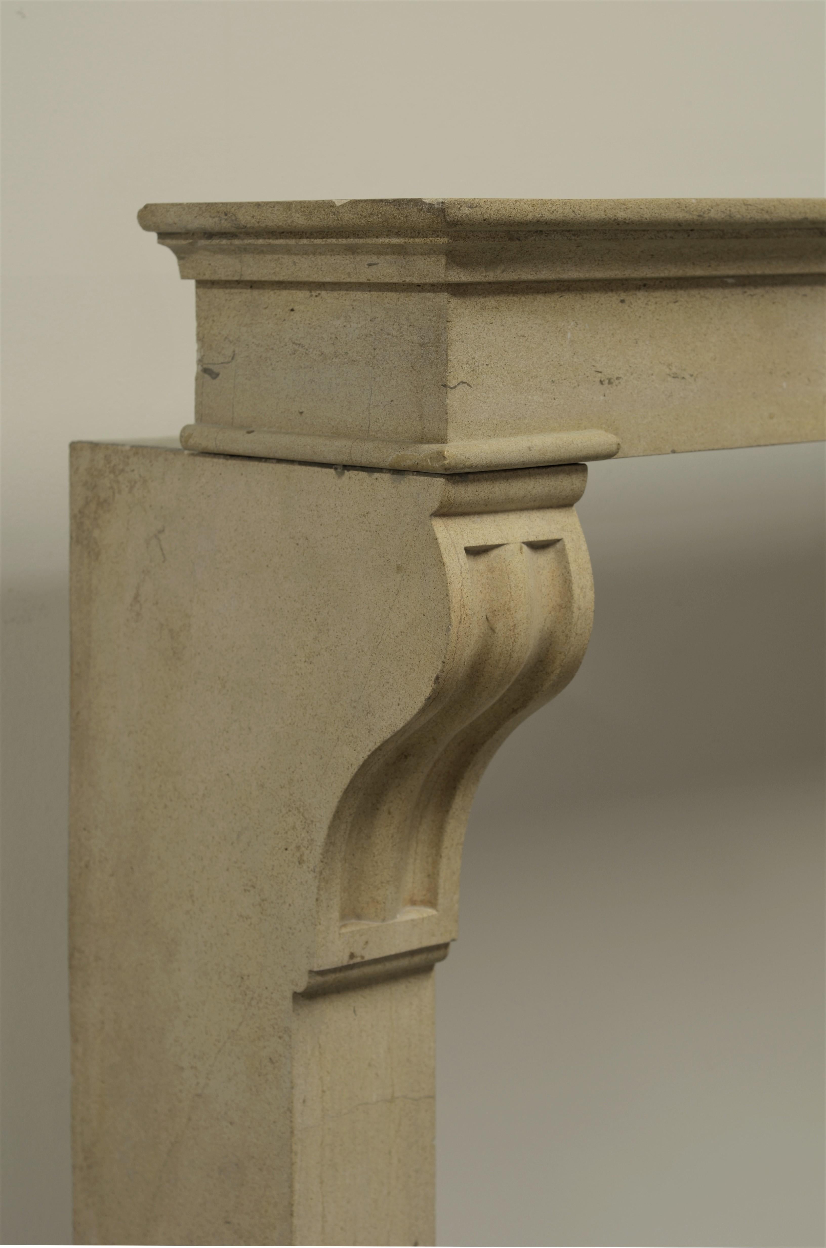 Tall Antique Fireplace Mantel from France 3
