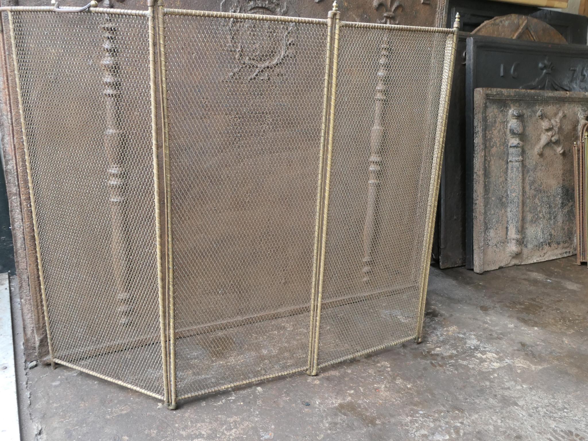 Tall Antique French Napoleon III Fire Screen, 19th Century For Sale 6