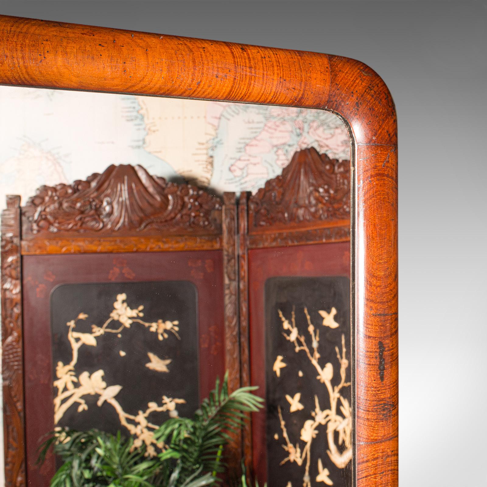 Metà XIX secolo Antique Mirror, Cheval, Vittoriano, A.I.C., 1840 in vendita