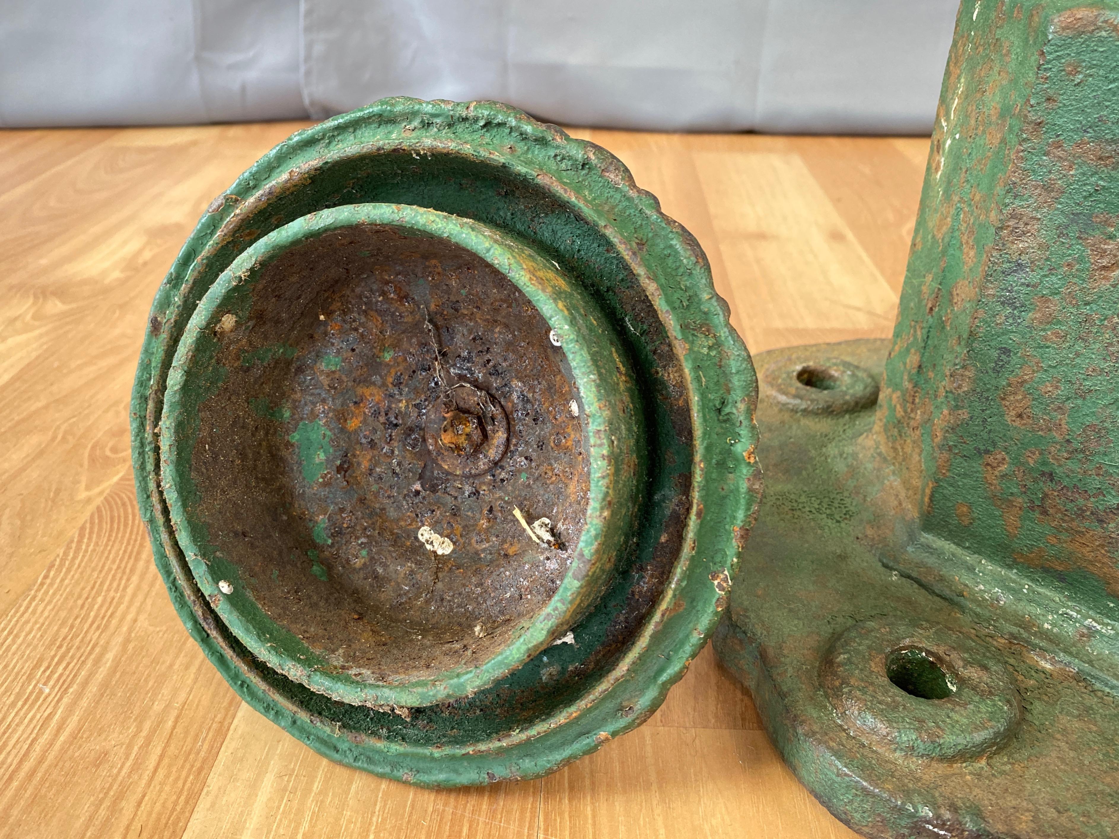 Antique Tall Green Cast Iron Water Fountain from San Francisco, c. 1860 9