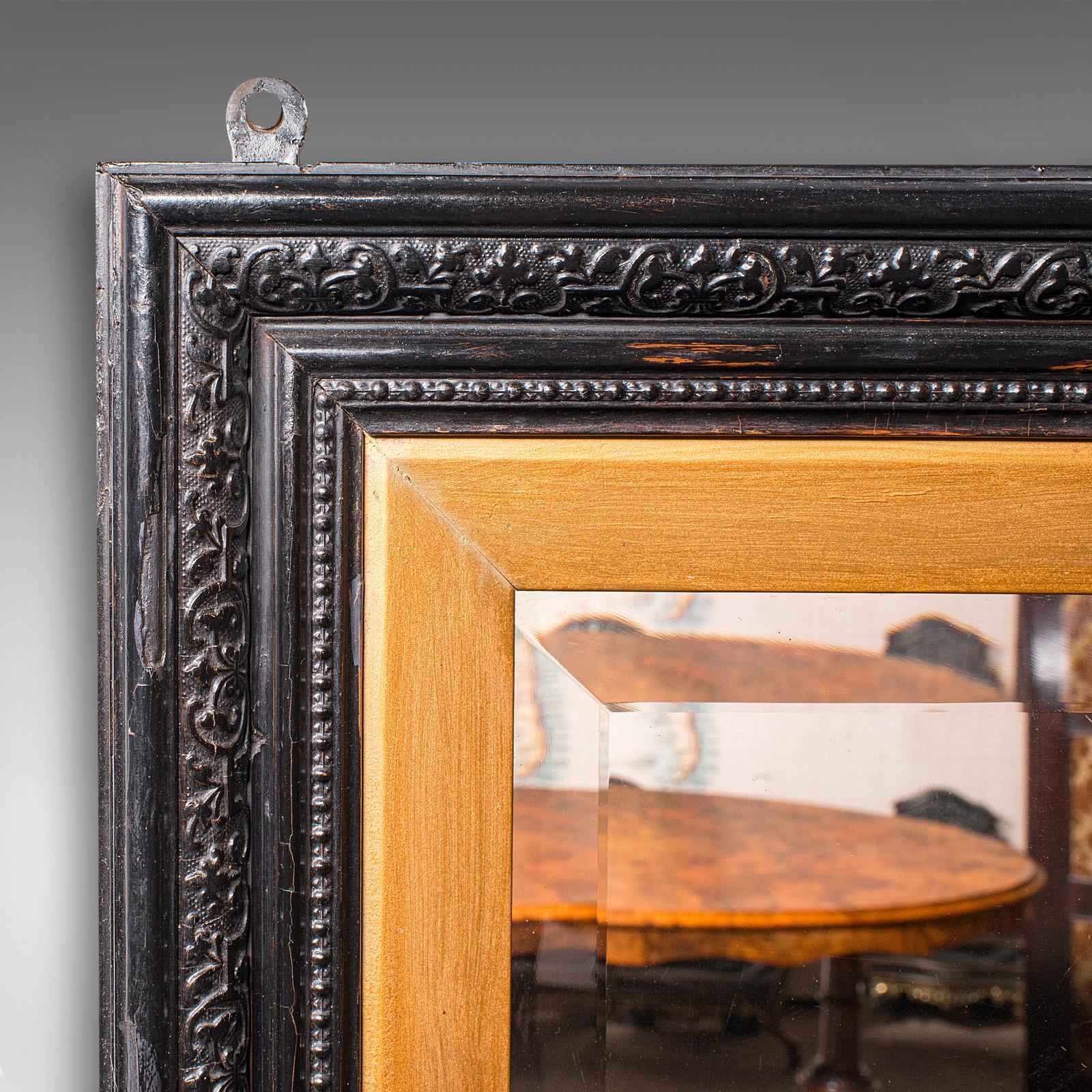 Estetismo Antique Mirror alto, inglese, reception, valletto, periodo estetico, vittoriano in vendita