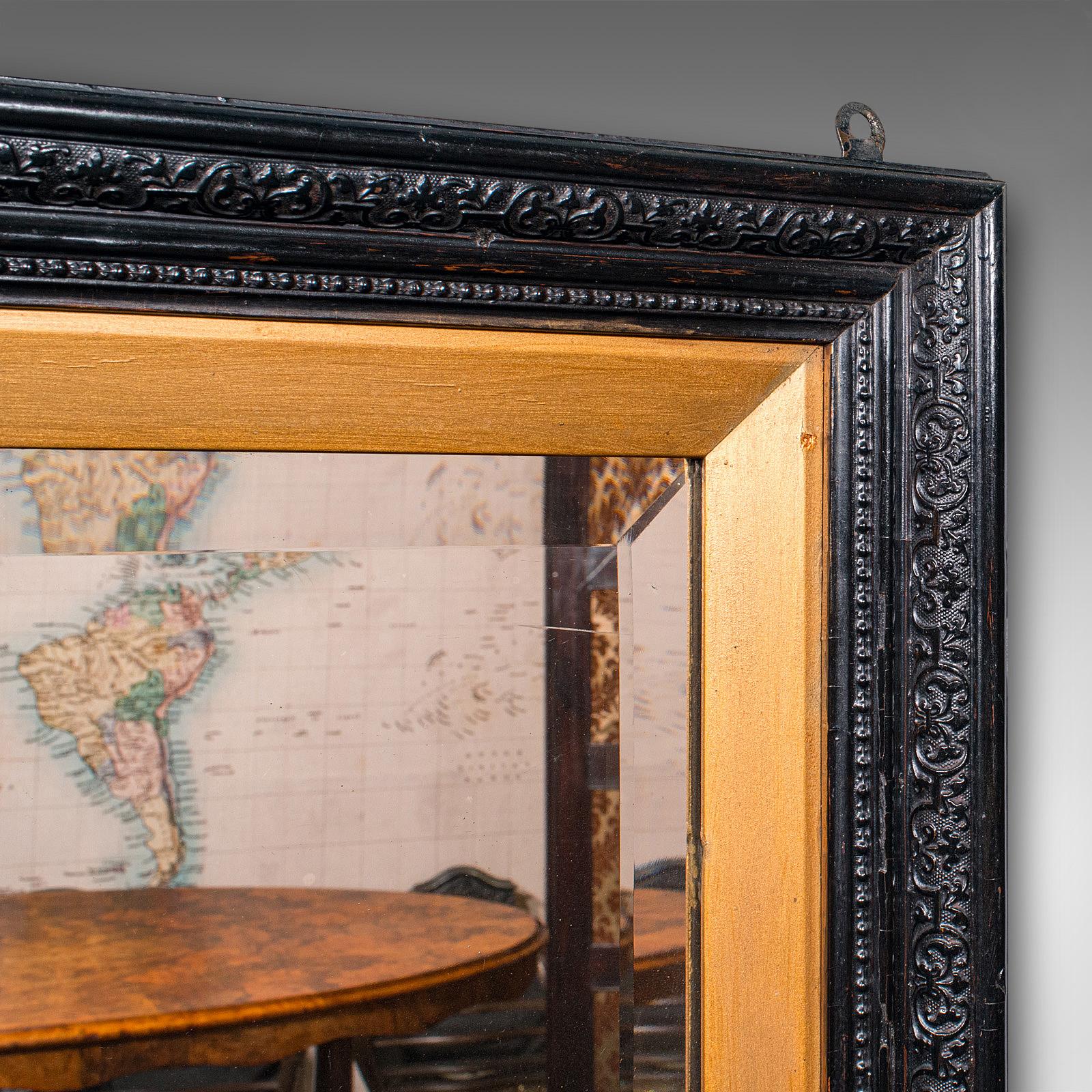 Britannico Antique Mirror alto, inglese, reception, valletto, periodo estetico, vittoriano in vendita