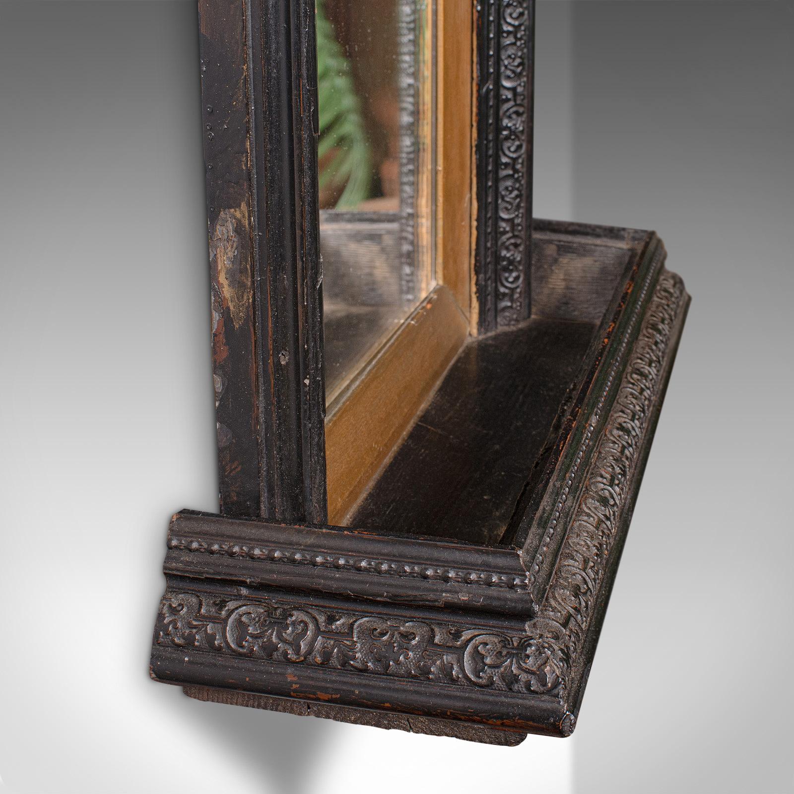 Fine XIX secolo Antique Mirror alto, inglese, reception, valletto, periodo estetico, vittoriano in vendita