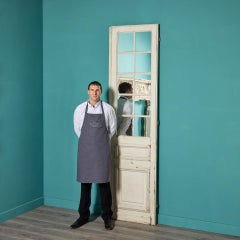 Tall Antique Louis Style Mirrored Door