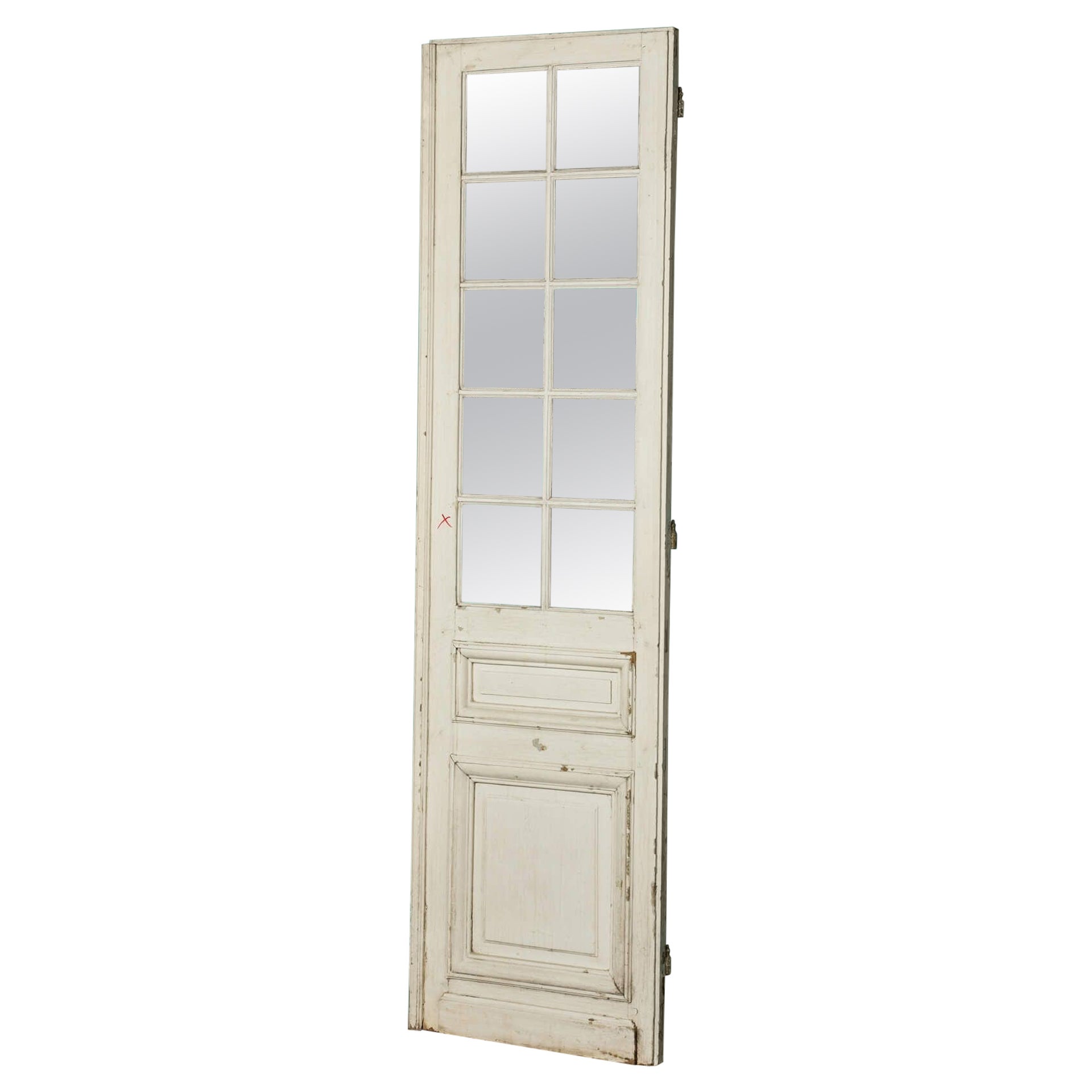 Puerta Alta Antigua con Espejo Estilo Louis