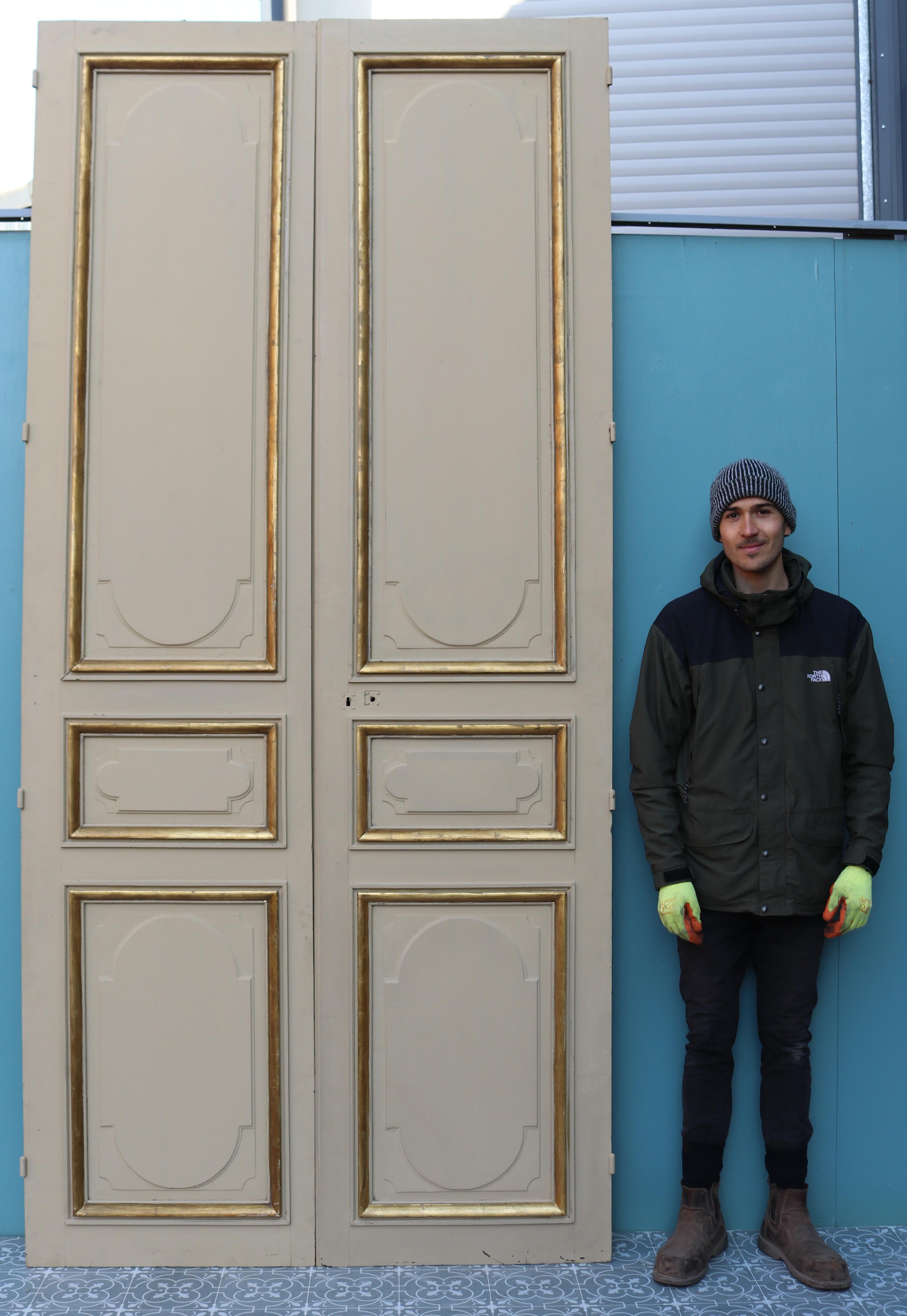 Puertas Dobles Altas con Paneles Antiguos Pino en venta