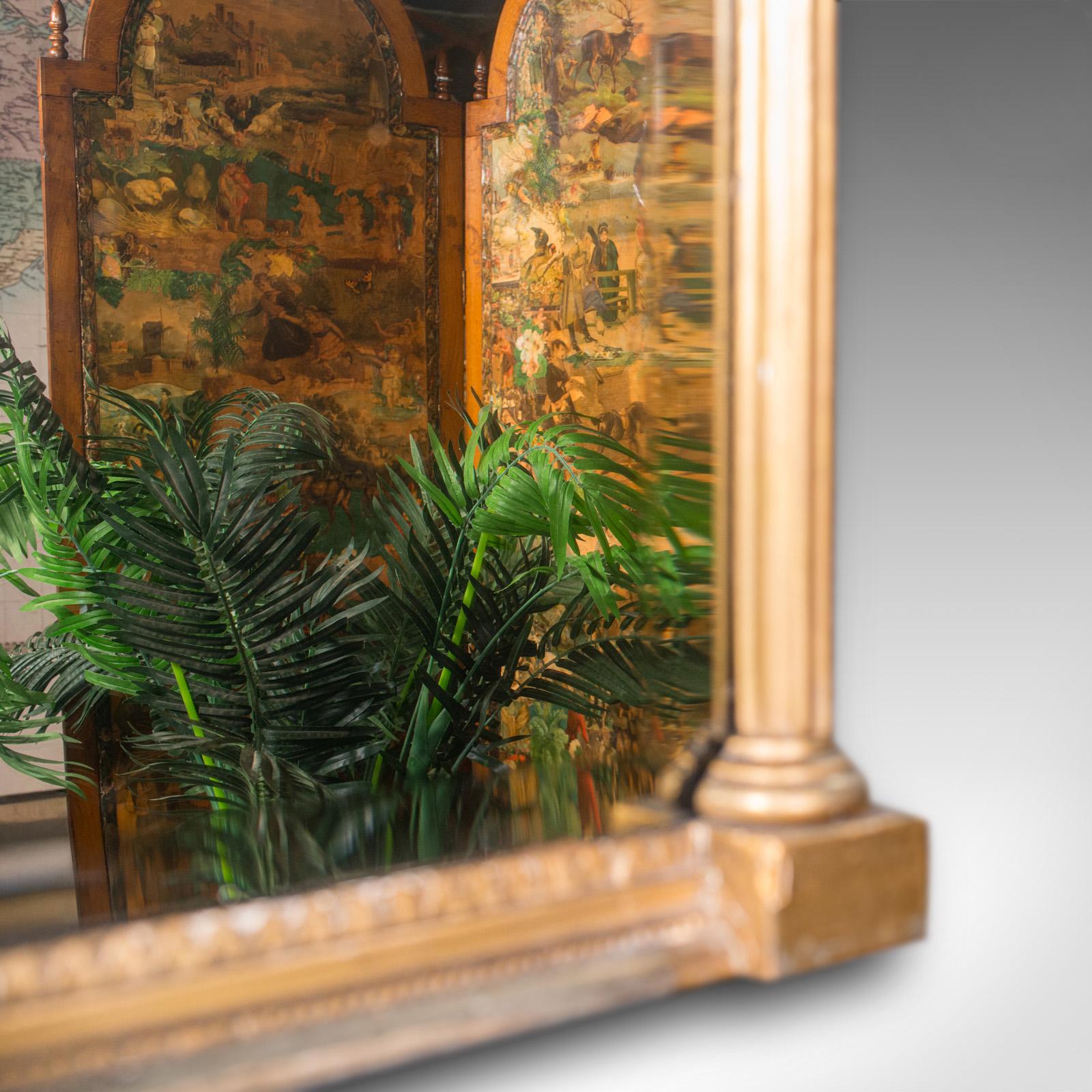 Tall Antique Pier Mirror, English, Giltwood, Neoclassical Taste, Georgian, 1820 For Sale 2