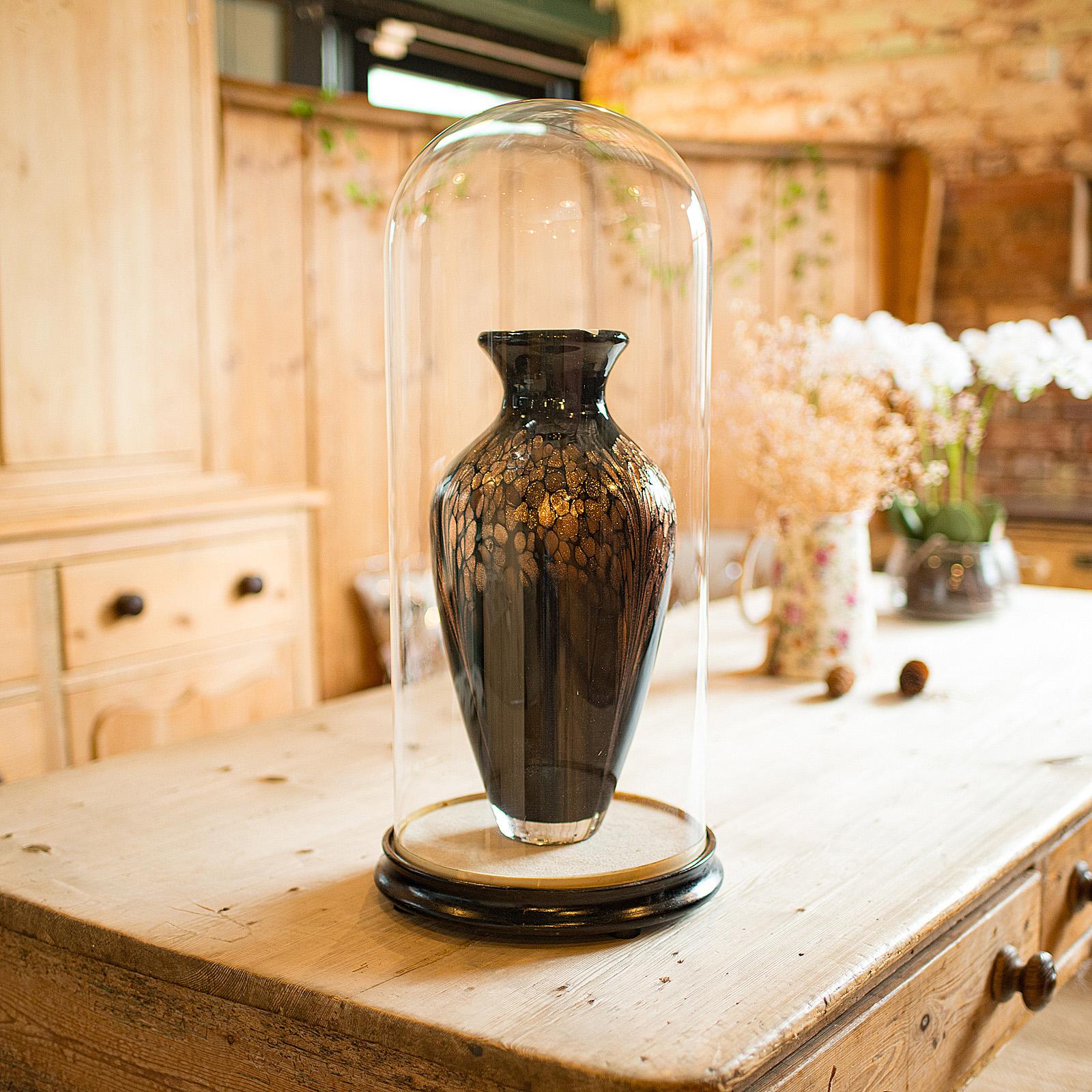 British Tall Antique Professor's Specimen Dome, English, Glass, Taxidermy, Victorian For Sale
