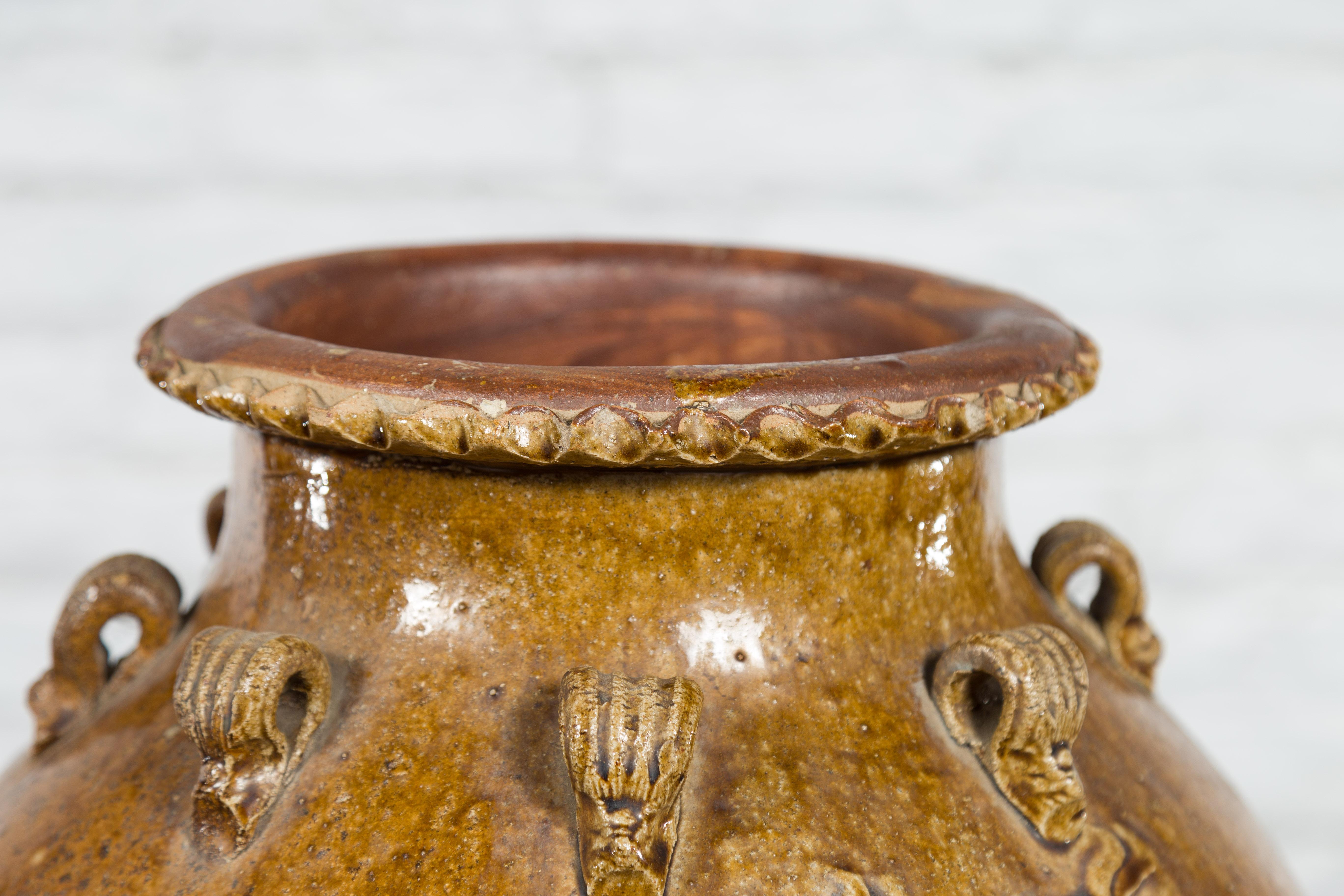 Großes antikes Martaban JAR aus der Qing Dynasty Periode in China, 18-19. Jahrhundert im Angebot 4