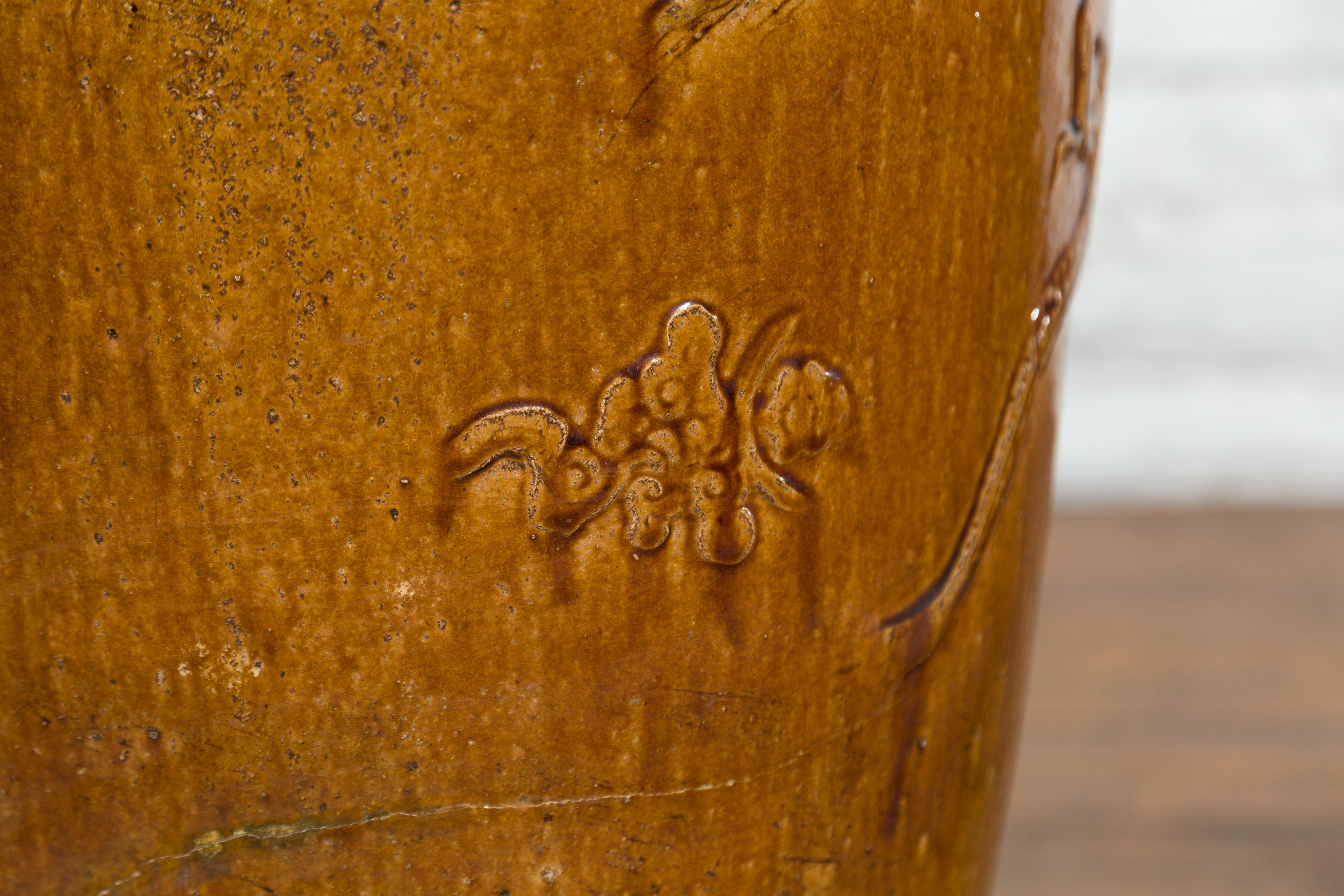 Großes antikes Martaban JAR aus der Qing Dynasty Periode in China, 18-19. Jahrhundert im Angebot 9