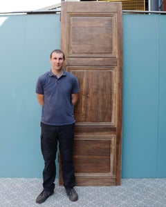 Tall Antique Rustic French Walnut Door