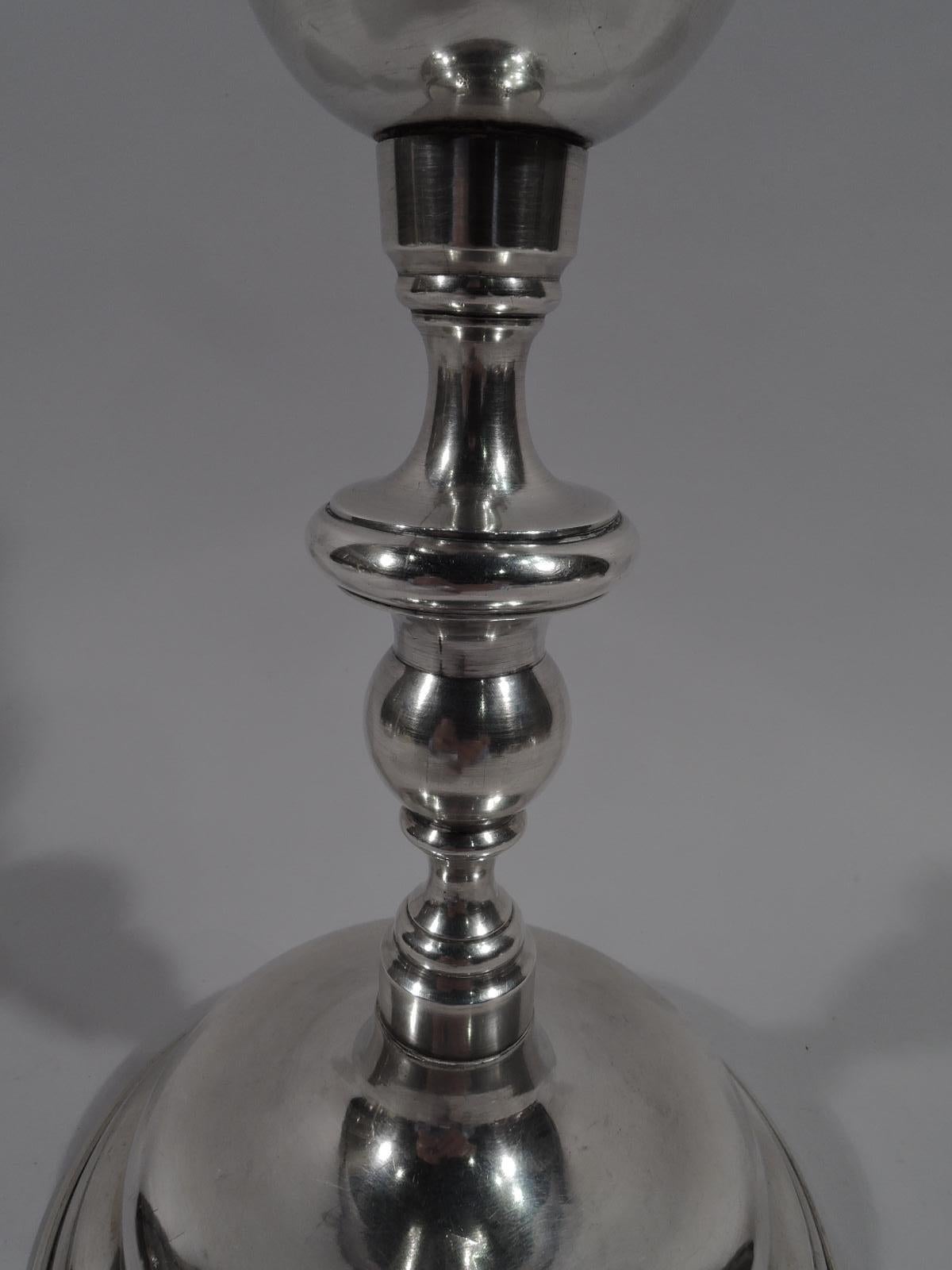 Tall Antique Silver Chalice Goblet, 19th Century In Excellent Condition In New York, NY