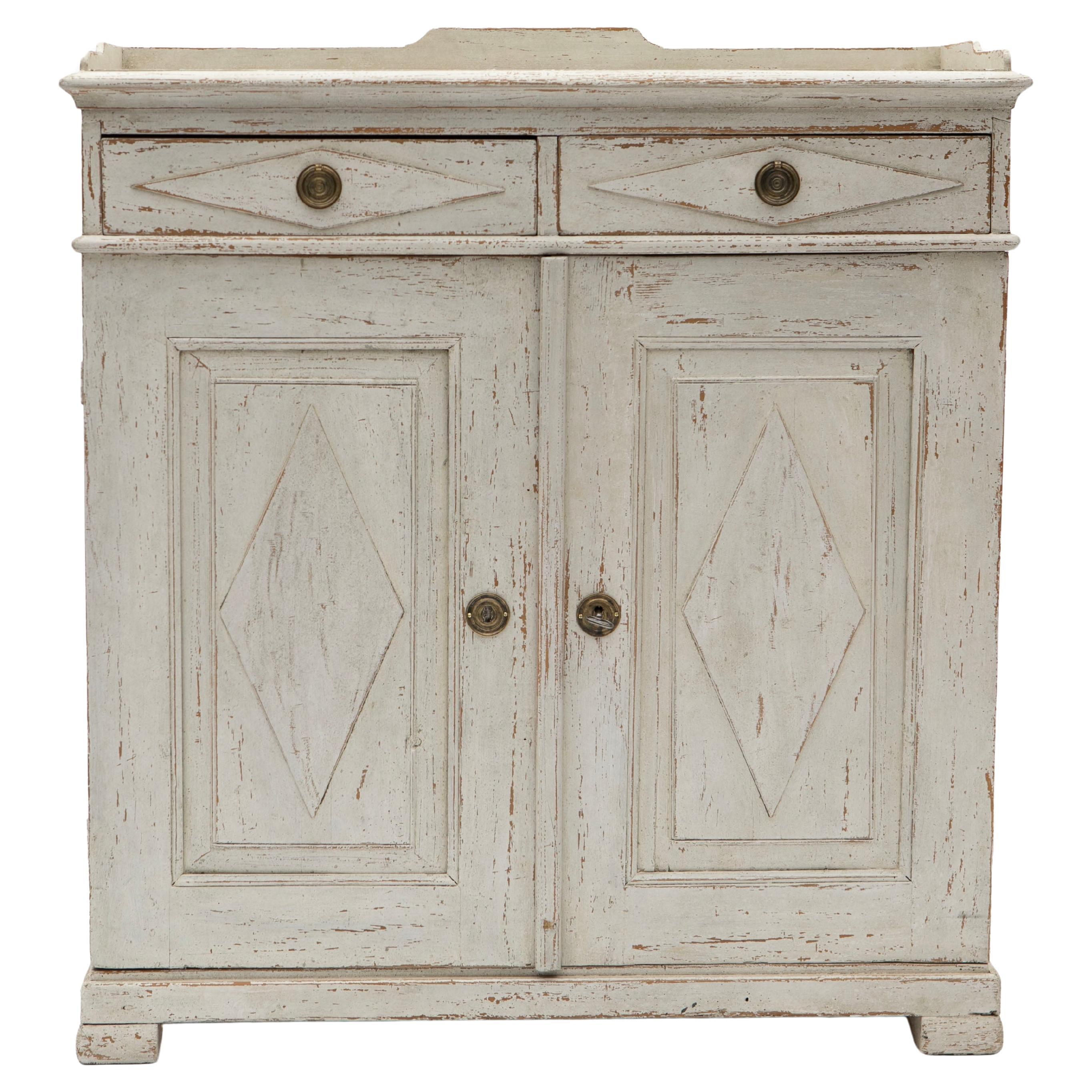 Tall Antique Swedish Gustavian Style Sideboard, Ca. 1840