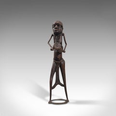 Tall Antique Tribal Figure, West African, Benin Kingdom, Female Statue