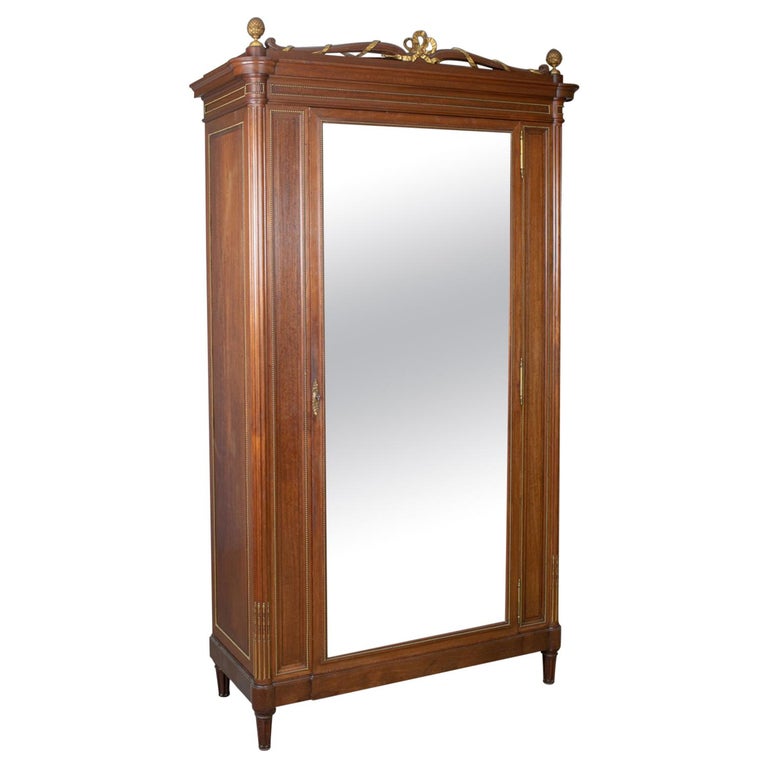 Tall Antique Wardrobe French Louis Xvi Taste Constantin Potheau