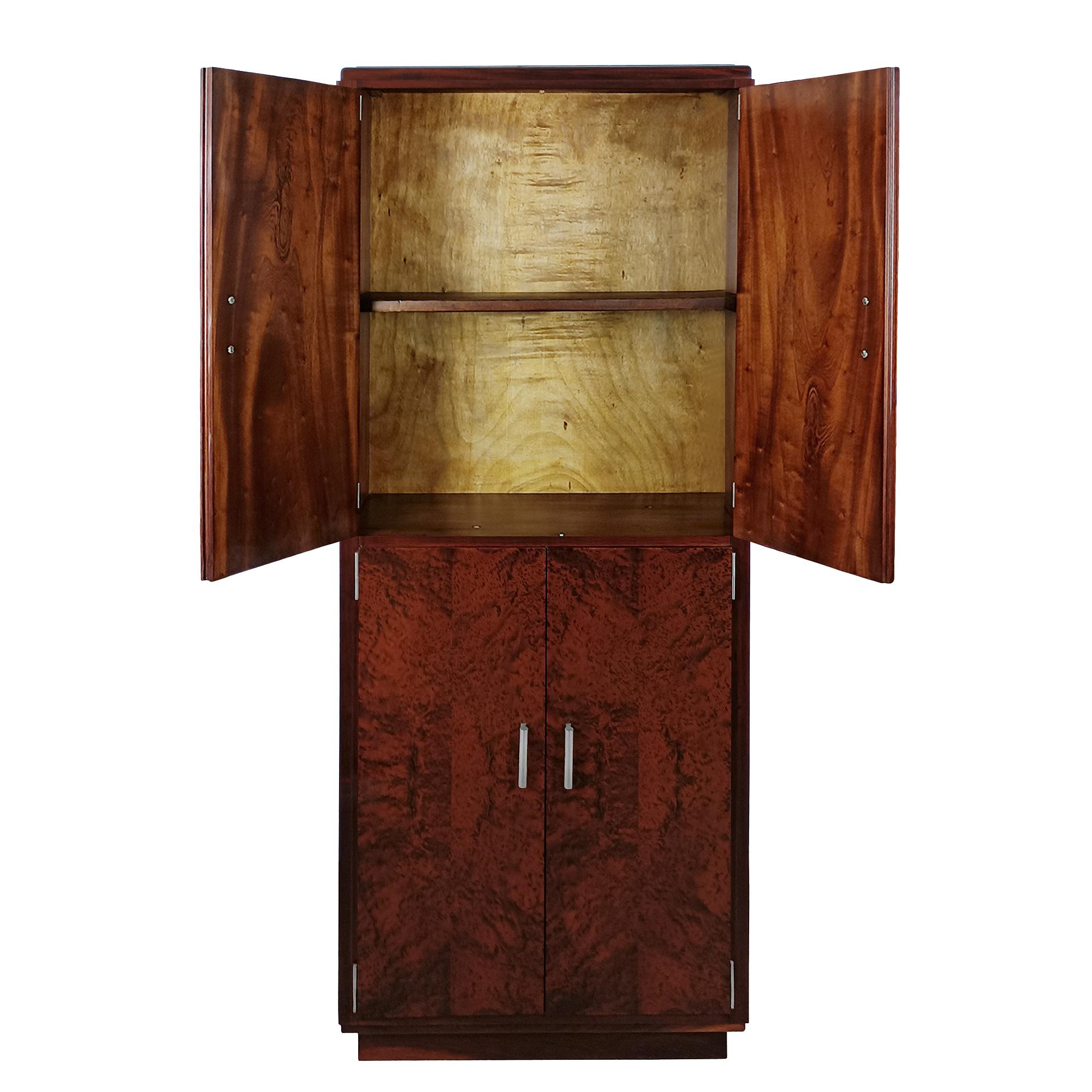 French Tall Art Deco cabinet – France 1930 For Sale