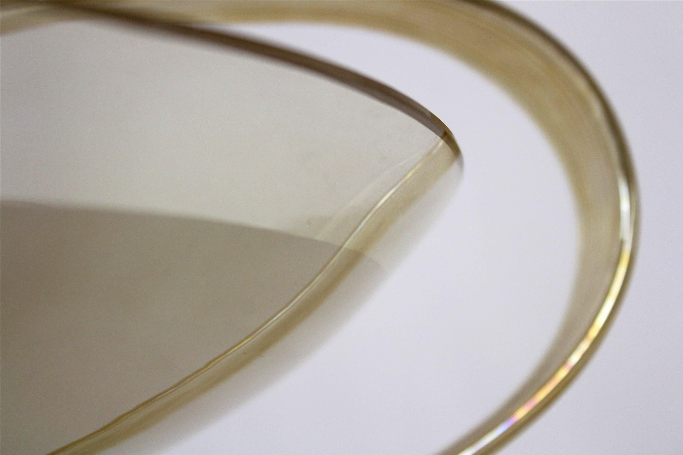 Hoher Kronleuchter aus geschwungenem Glas im Art déco-Stil von ESC Zukov, 1940er Jahre im Angebot 11