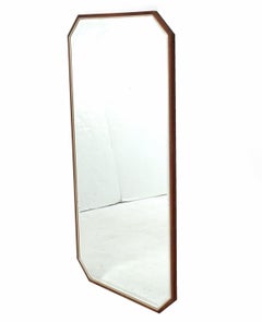 Tall Art Deco Octagonal Mirror 49.25" x 25.25" circa 1930s
