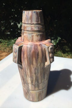 Tall Art Deco Pottery Vase Charles Greber, circa 1930