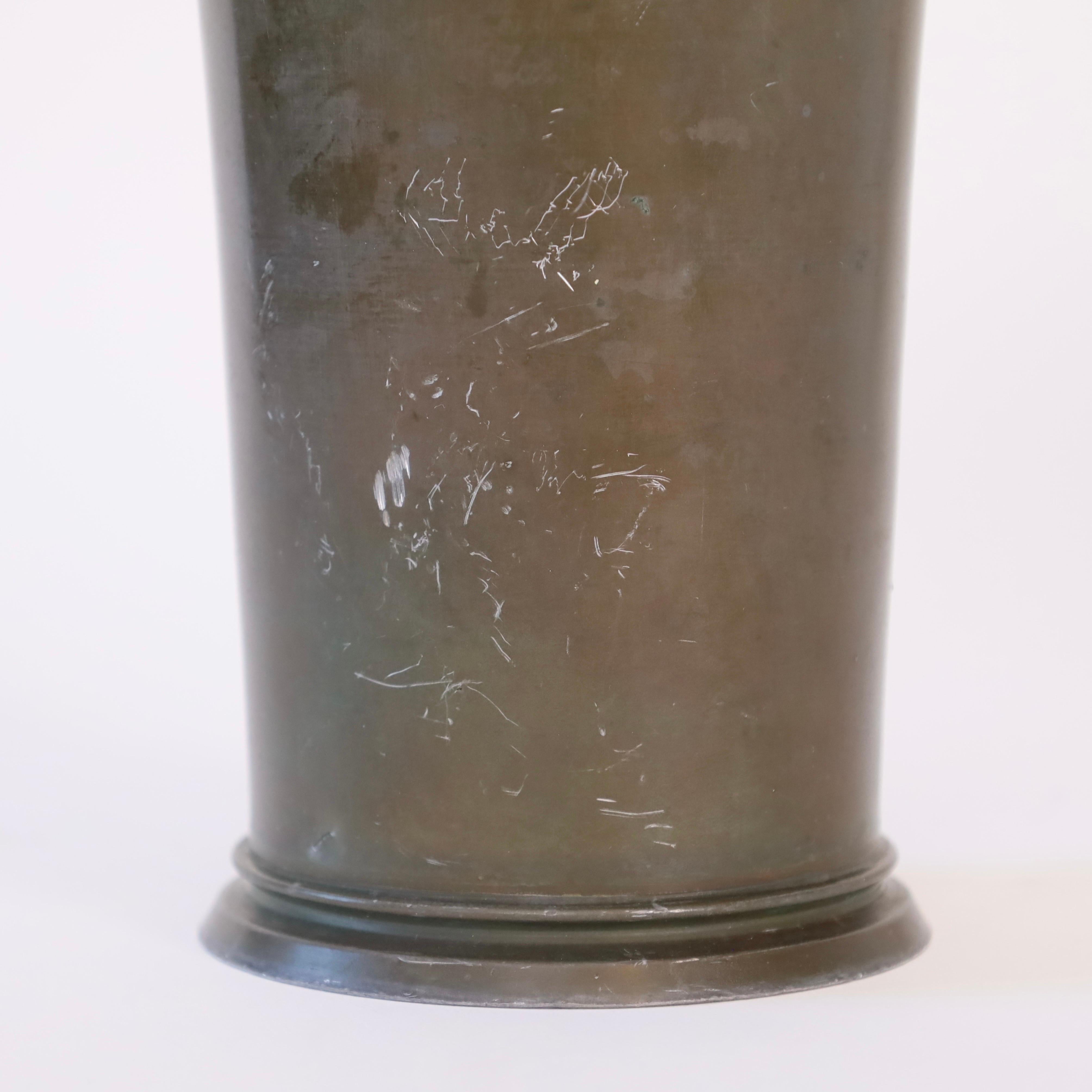 Tall Art deco vase by Just Andersen, 1930s, Denmark For Sale 5