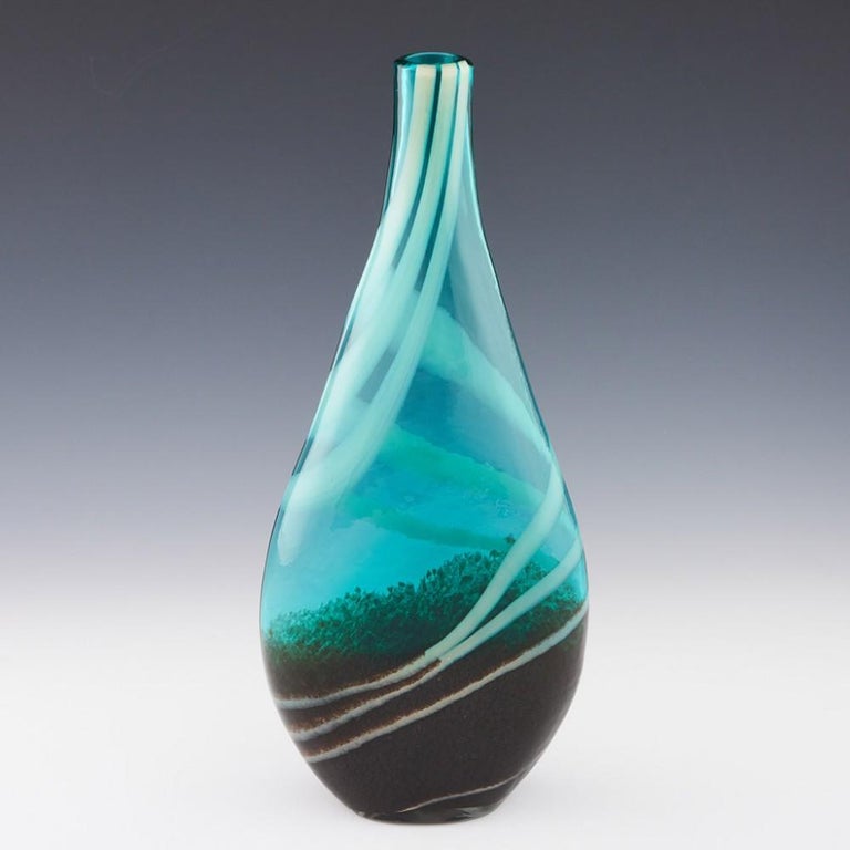 Tall Art Glass Vase c2000 For Sale at 1stDibs