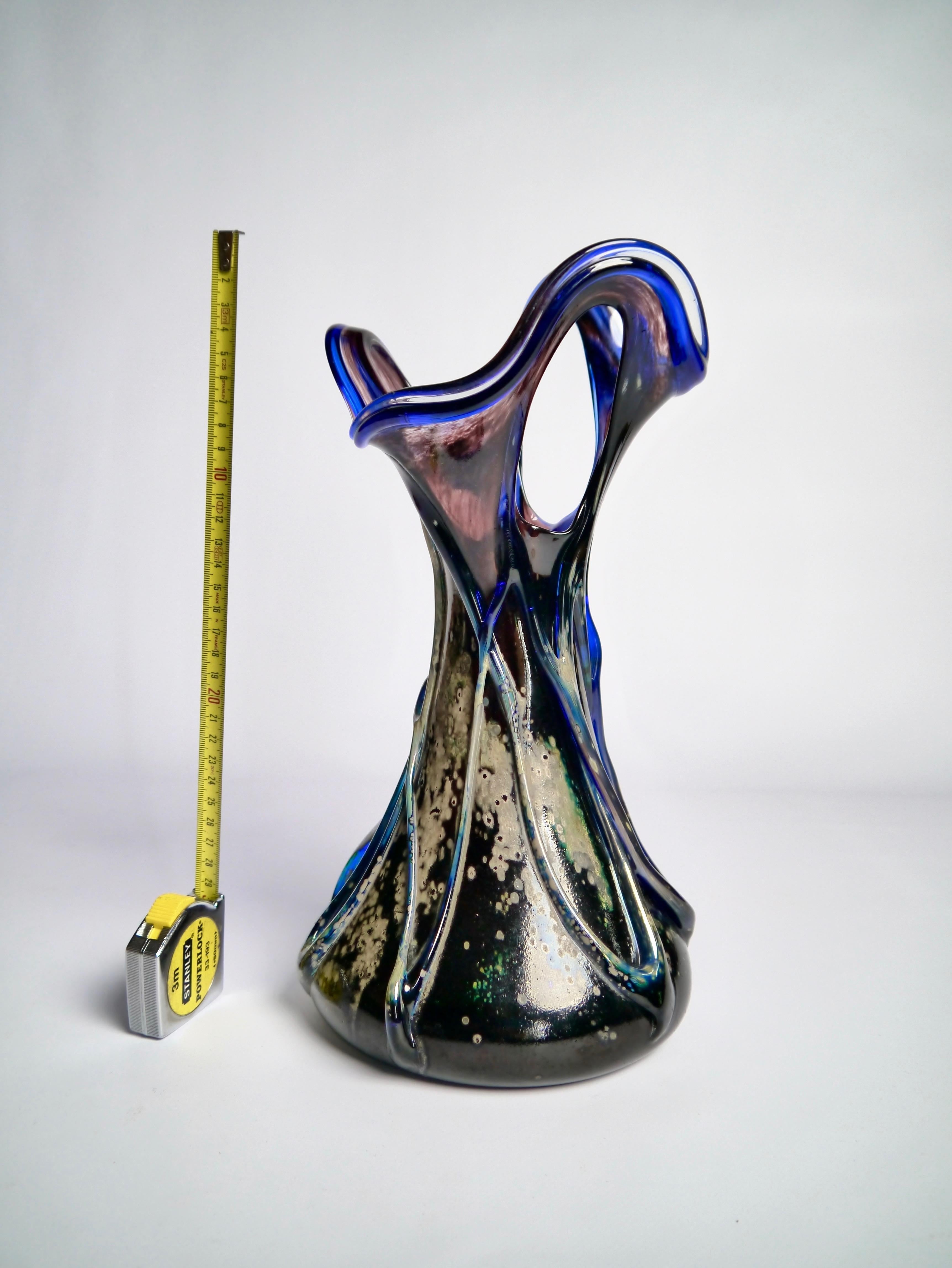 Tall Art Nouveau Glass Vase 2