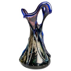 Tall Art Nouveau Glass Vase