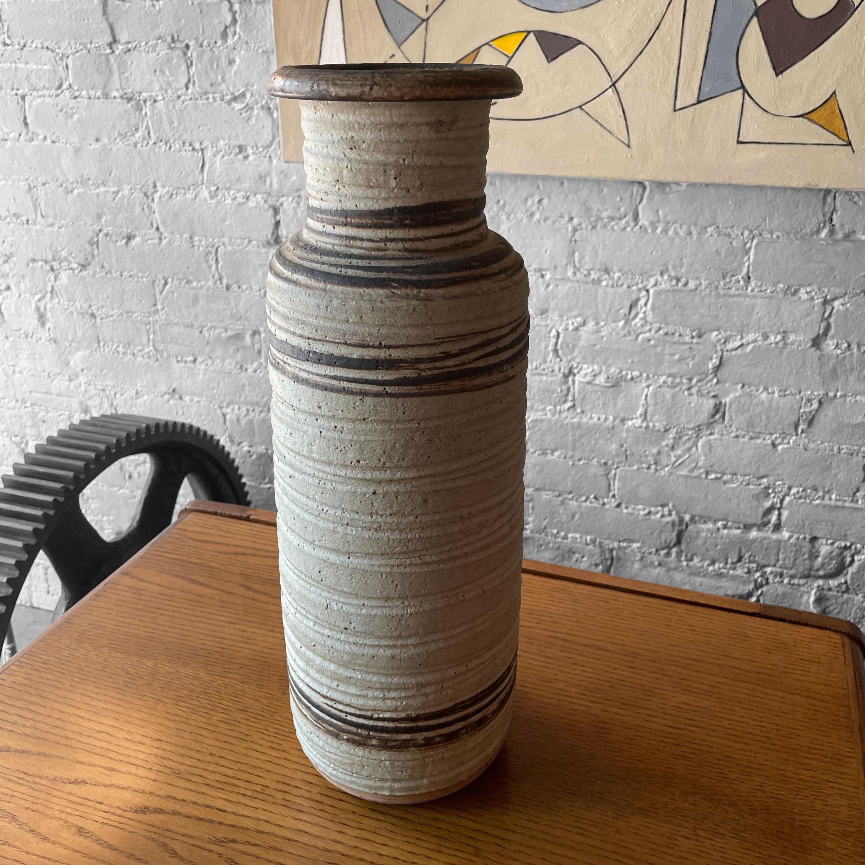 Tall Art Pottery Vase by Bitossi for Rosenthal Netter For Sale 3