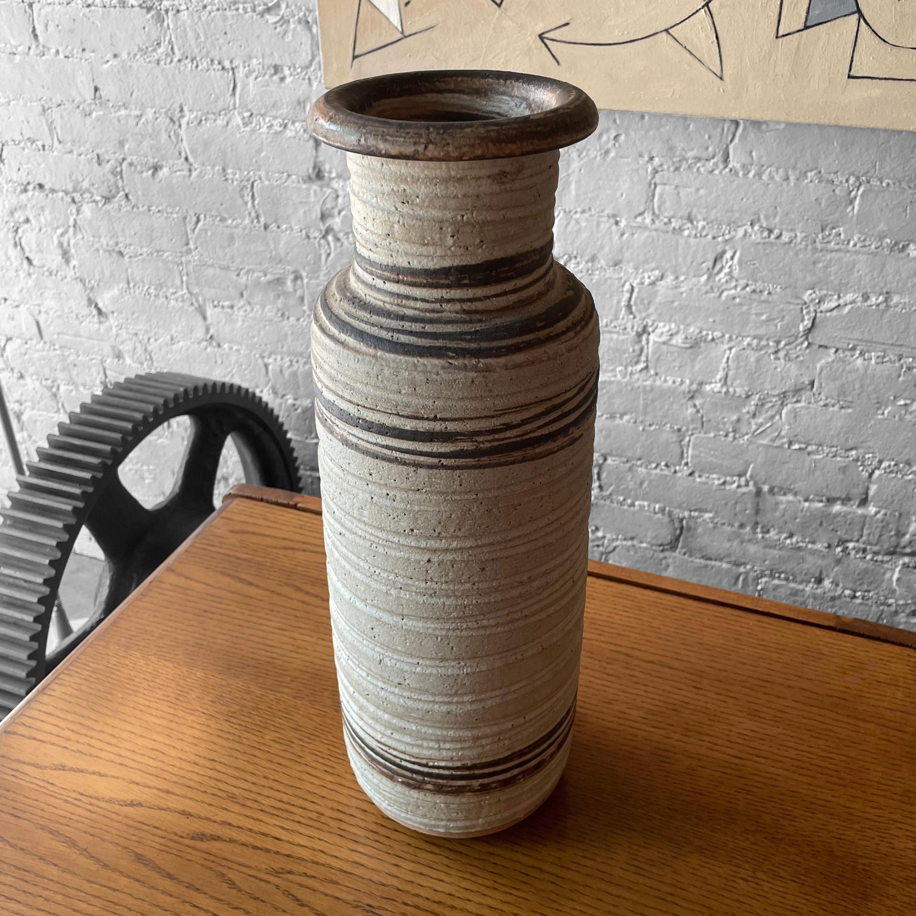 Tall Art Pottery Vase by Bitossi for Rosenthal Netter For Sale 4
