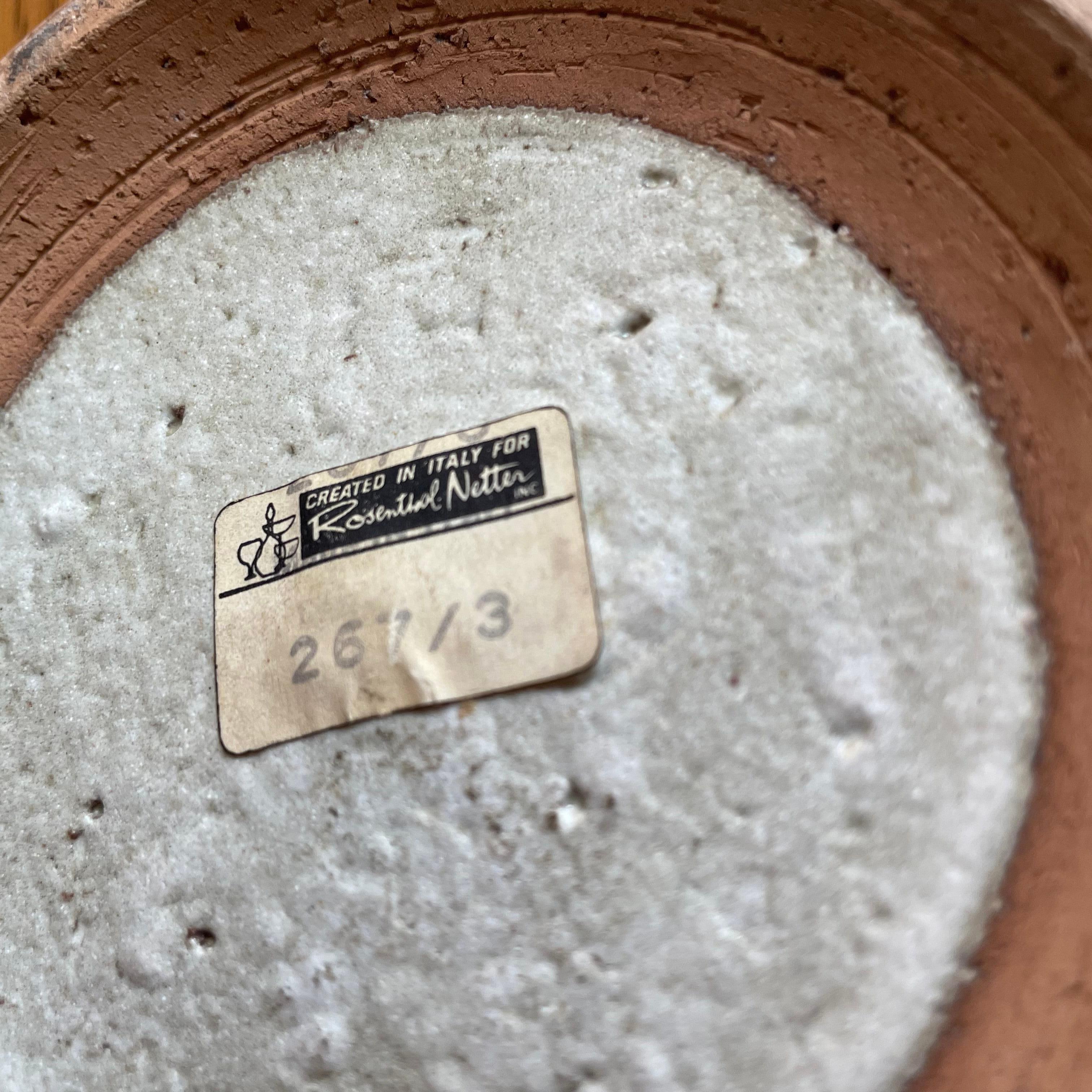 Vaso alto in ceramica artistica di Bitossi per Rosenthal Netter in vendita 7