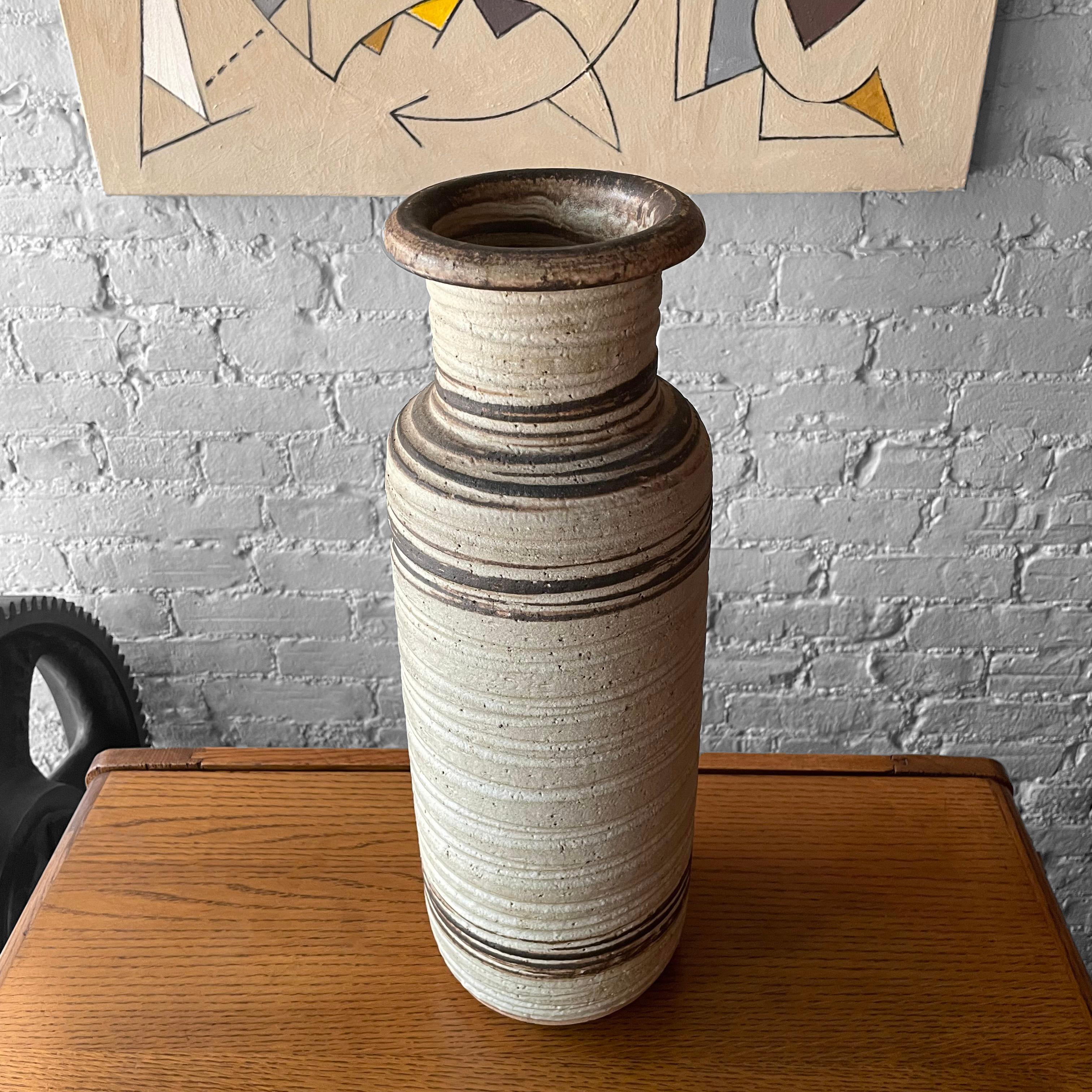 italien Grand vase en poterie d'art de Bitossi pour Rosenthal Netter en vente