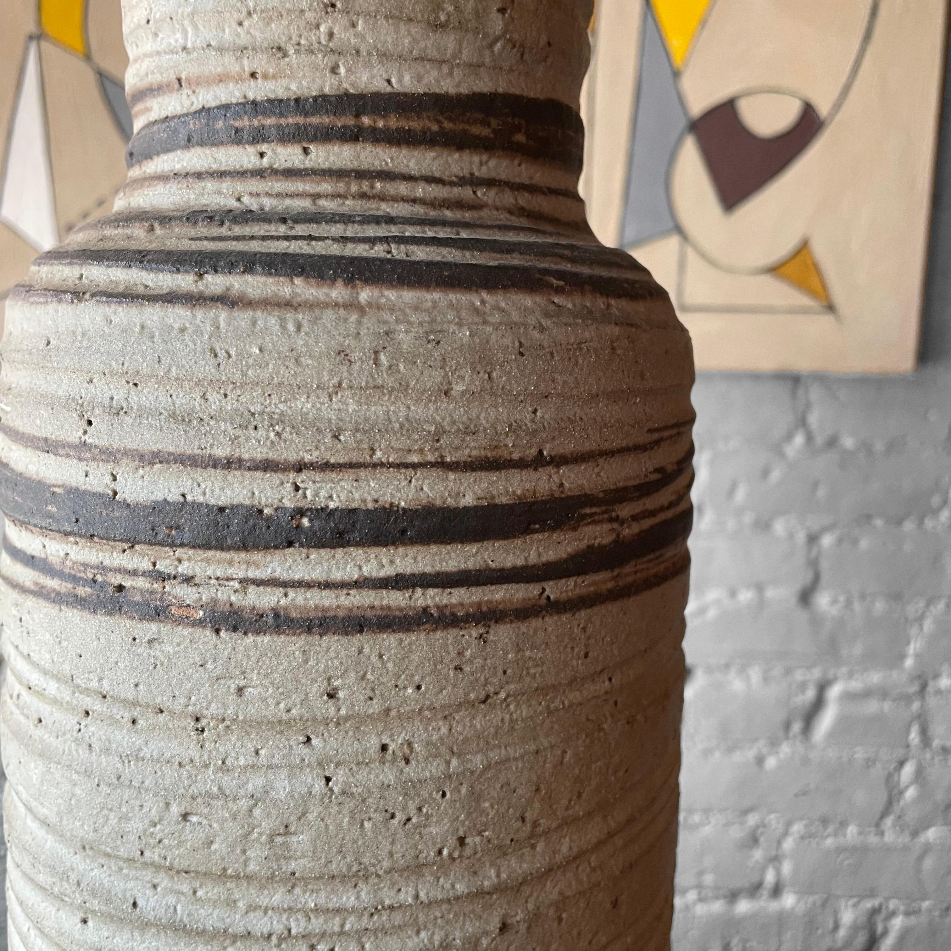 Ceramic Tall Art Pottery Vase by Bitossi for Rosenthal Netter For Sale
