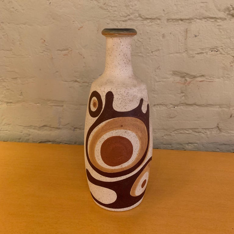 Tall Art Pottery Vase by Lapid, Israel at 1stDibs | lapid israel pottery
