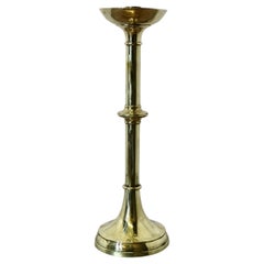 Tall Arts and Crafts Brass Candle Stick  This is a large candle stick