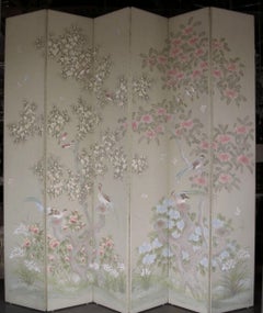 Paravento alto di ispirazione asiatica di Robert Crowder