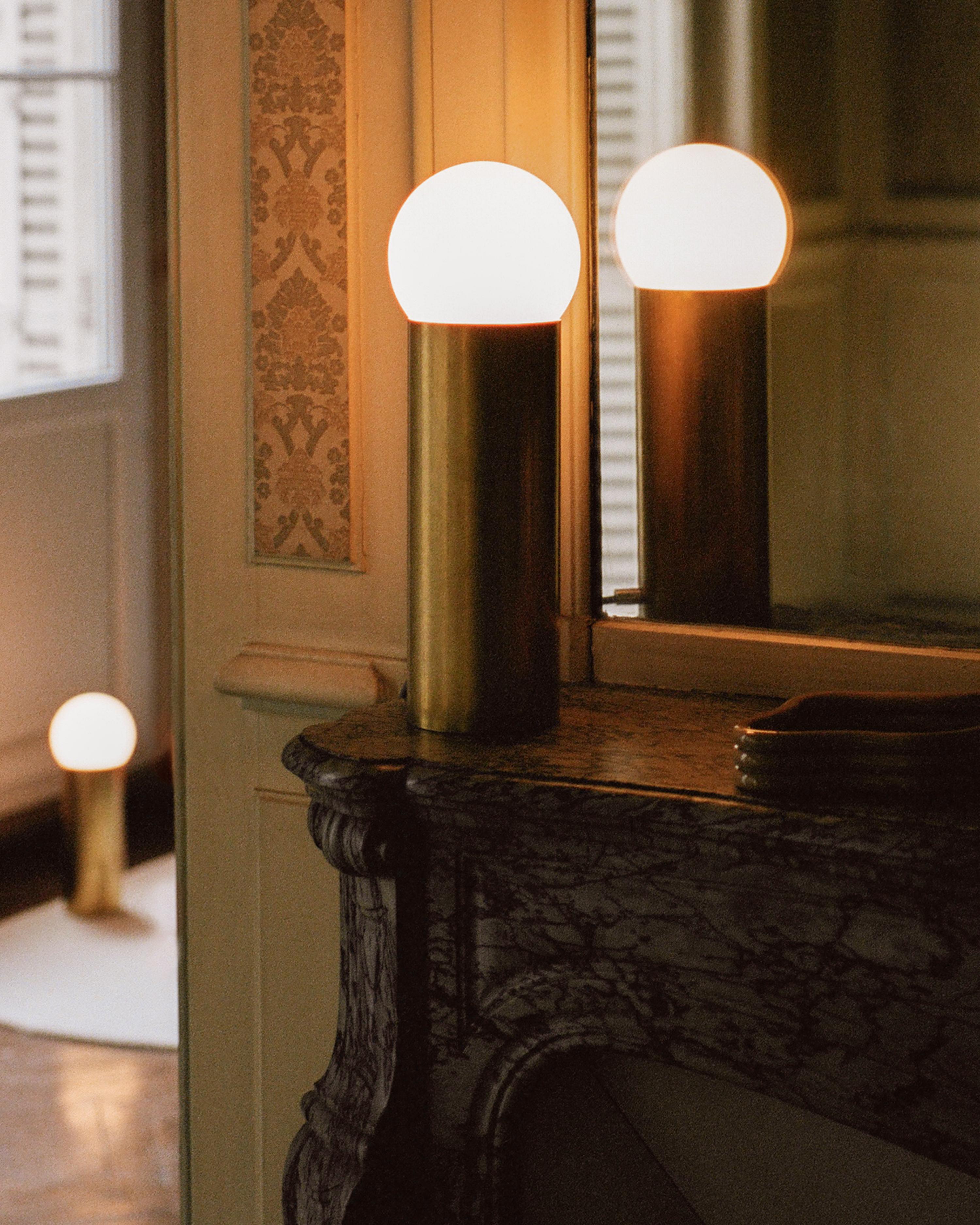 Brass Tall Astree Lamps by Pia Chevalier