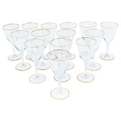 Servizio da tavola alto in cristallo Baccarat per vino/acqua / 12 persone