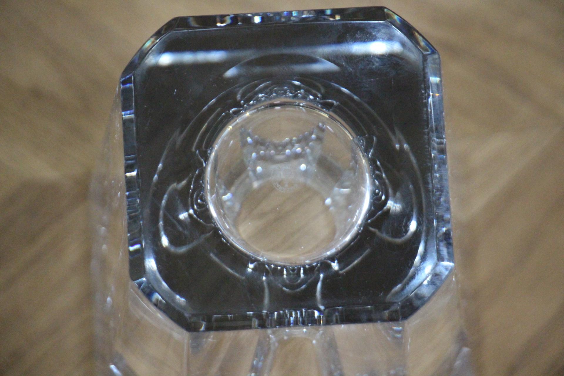Vaso alto in cristallo trasparente Baccarat 30 cm in vendita 5
