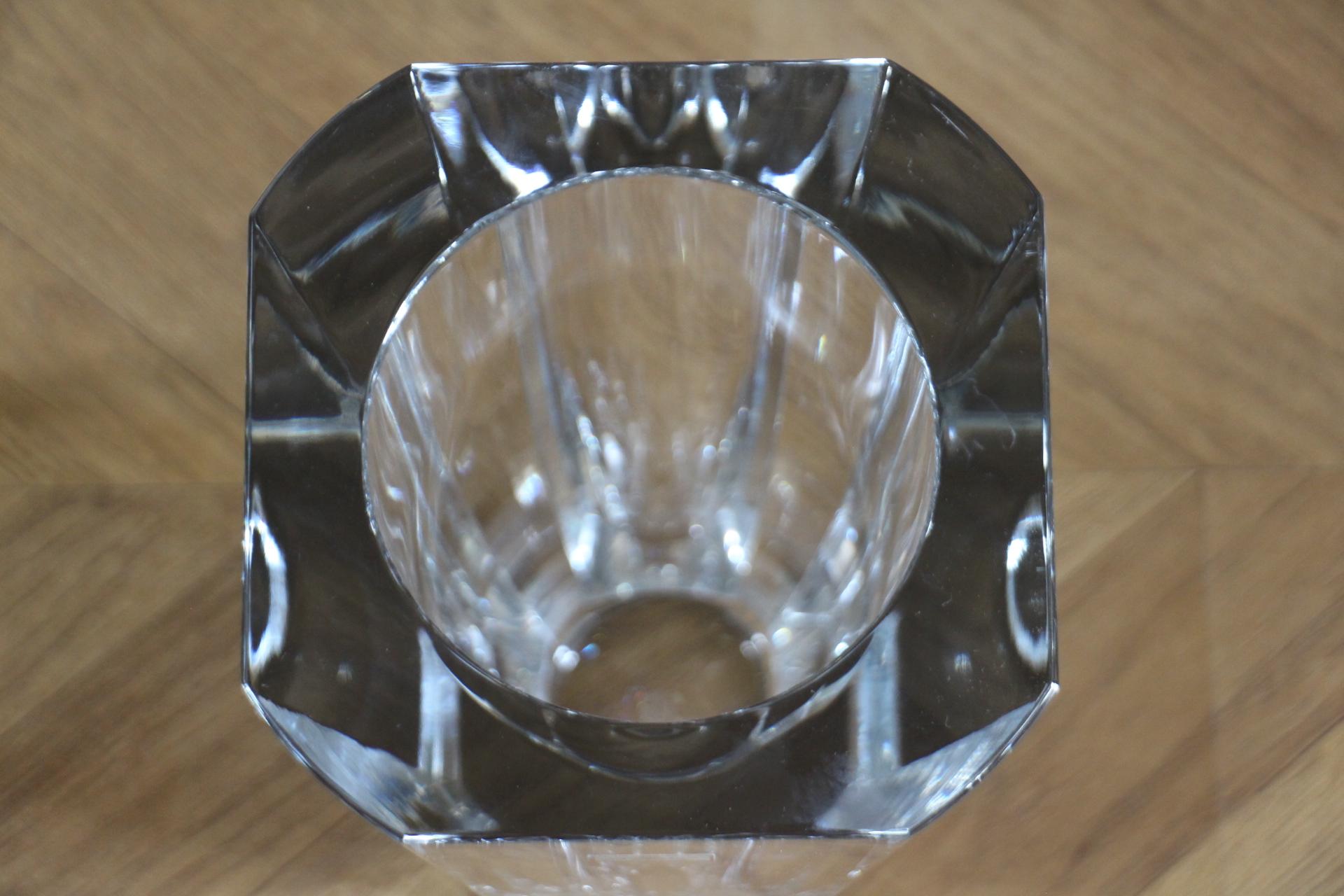 Vaso alto in cristallo trasparente Baccarat 30 cm in vendita 7