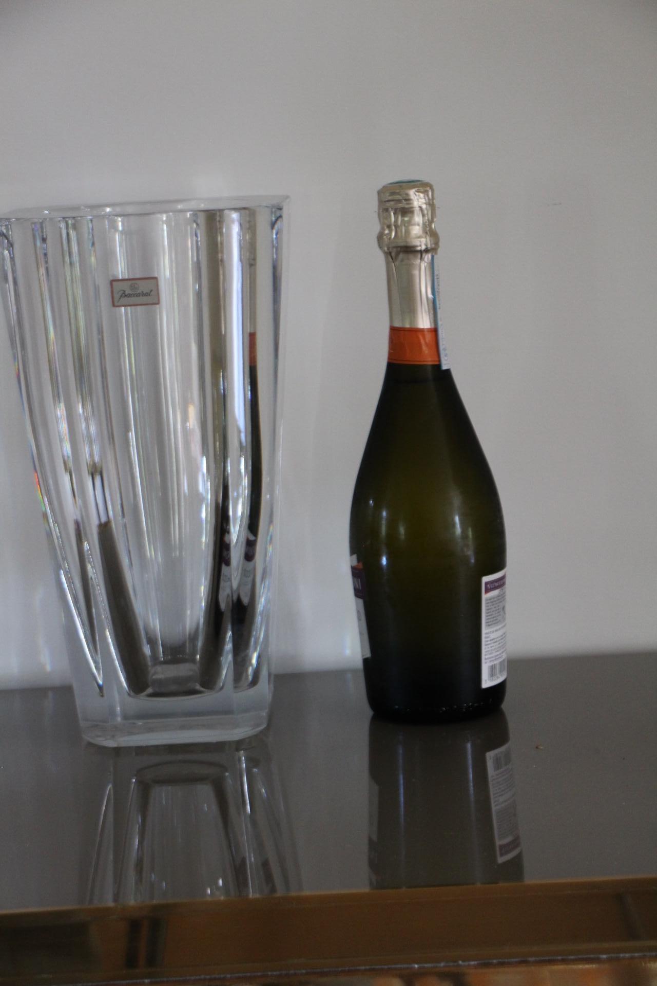 Vaso alto in cristallo trasparente Baccarat 30 cm in vendita 9