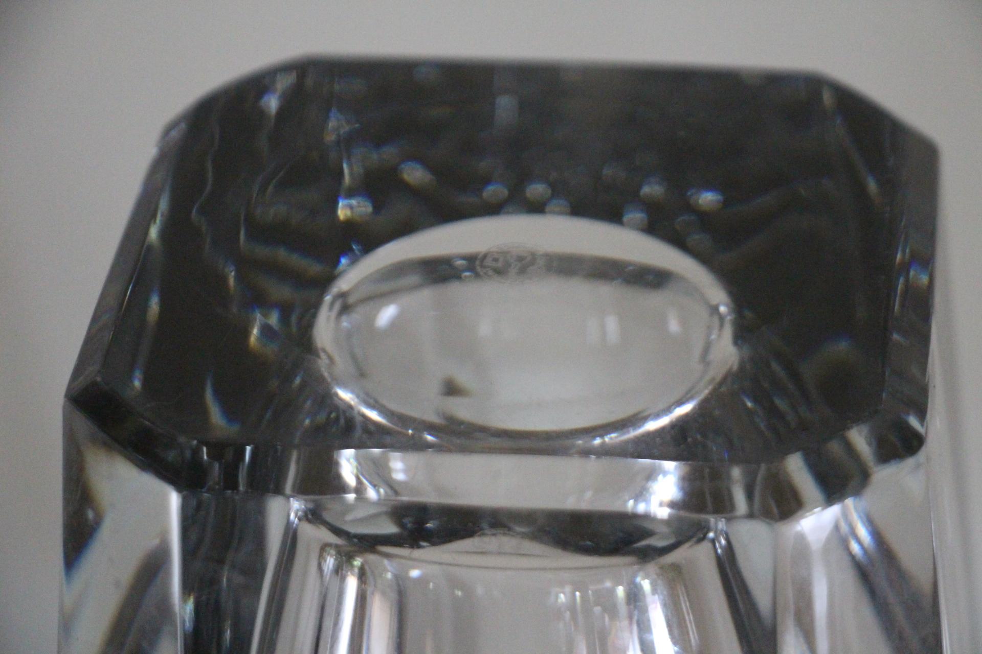 Vaso alto in cristallo trasparente Baccarat 30 cm in vendita 3