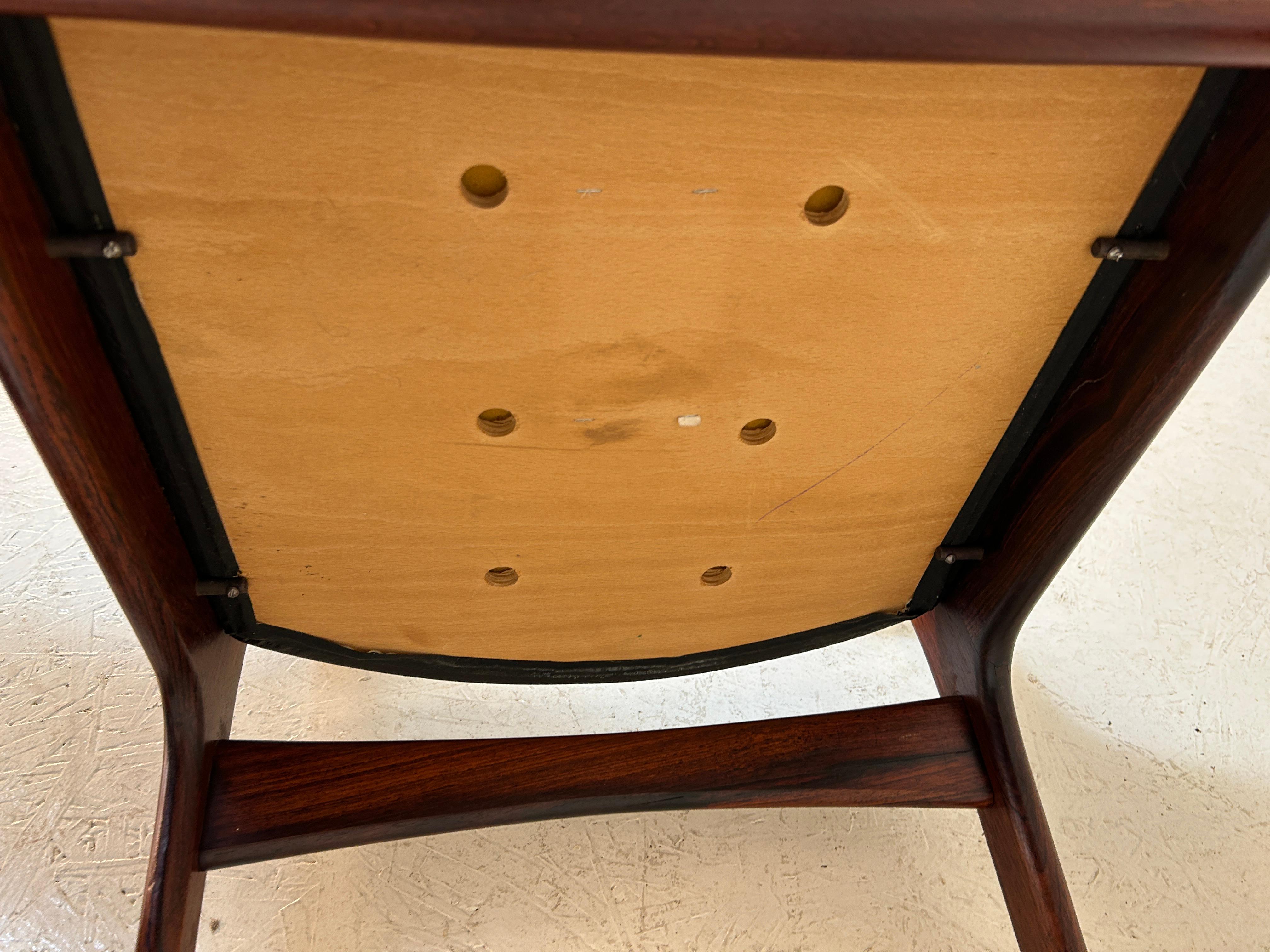 Tall Back Rosewood Danish Dining Chair For Sale 5