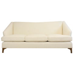 Winged Sofa with Tall Back and Loose Cushions