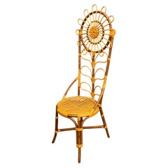 Tall Bamboo Sun Flower Chair