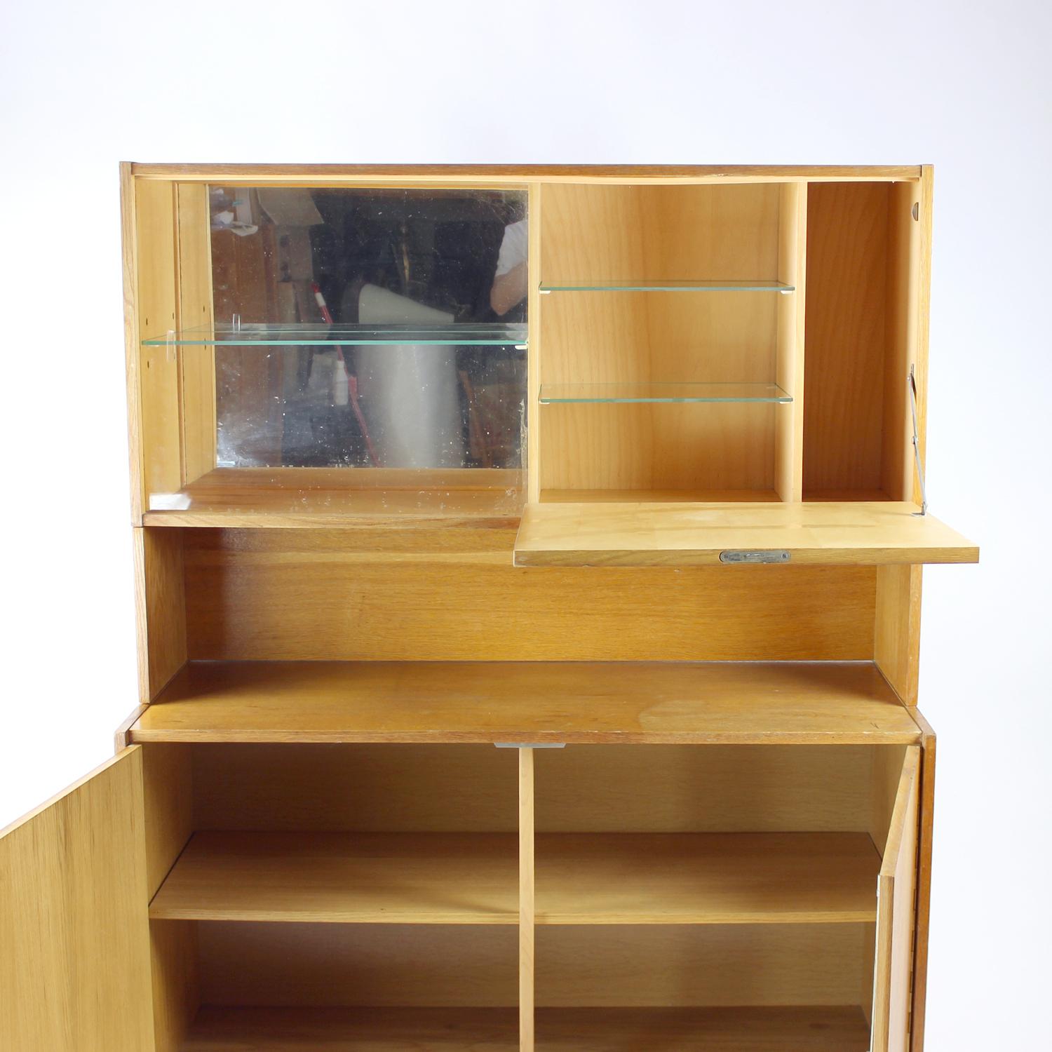 Czech Tall Bar Sideboard U 460 By Jiri Jiroutek For Interier Praha, 1960s For Sale